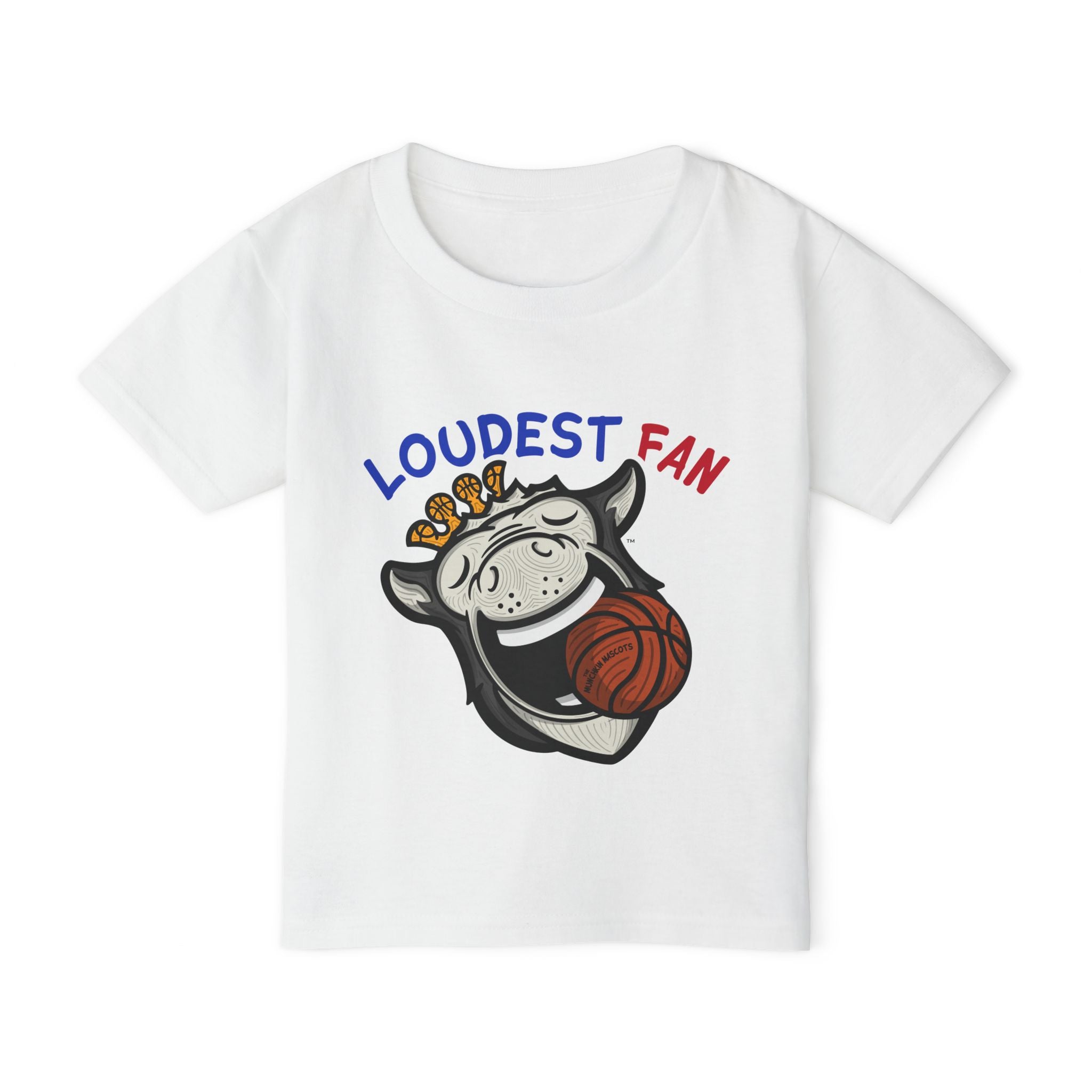 Detroit Basketball Toddler Tshirt Lil' Hooper 'Loudest Fan' | Hand-Drawn Art | Gifts for Kids
