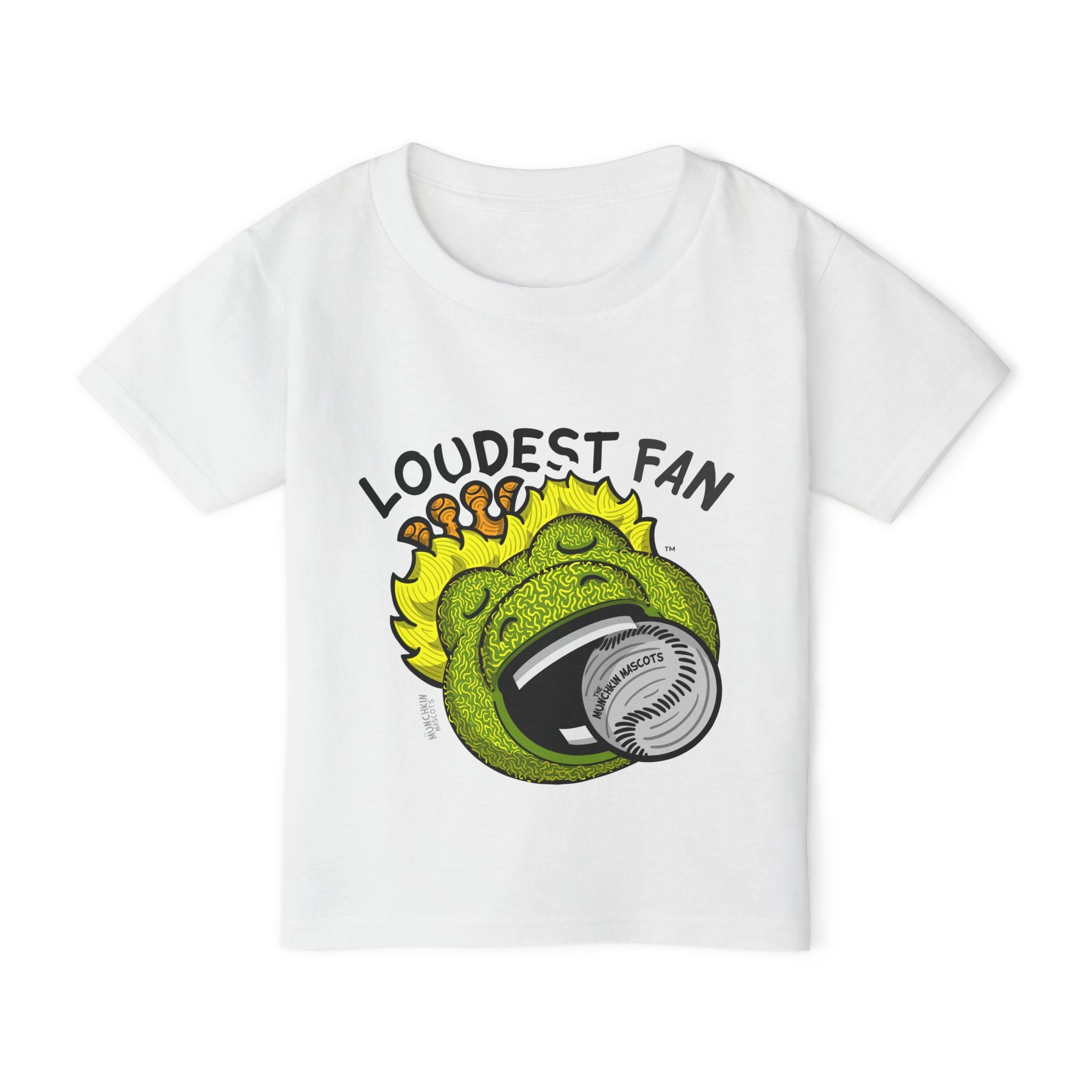 Chicago Baseball Toddler Tshirt Lil' Southpaw 'Loudest Fan' | Hand-Drawn Art | Gifts for Kids