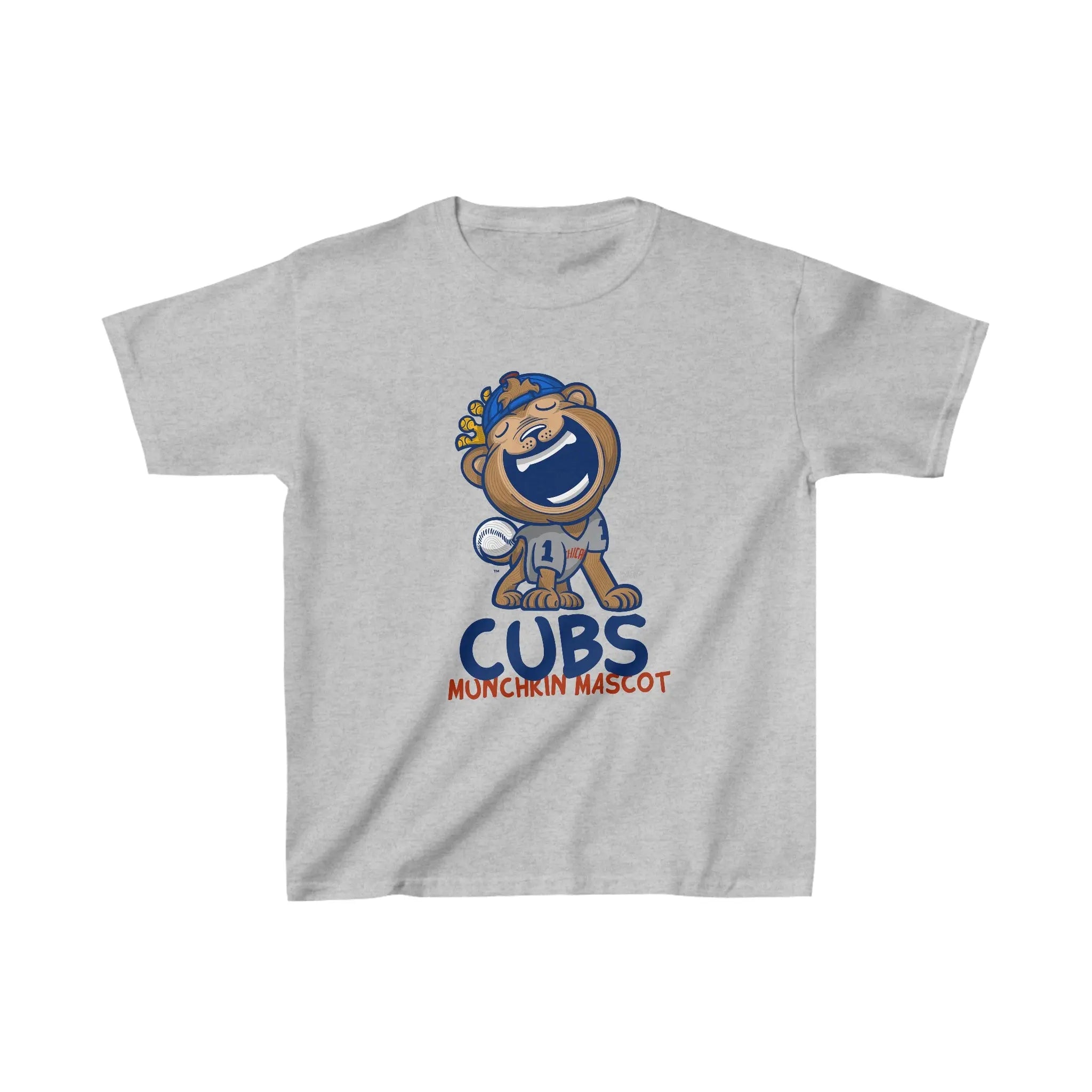 Kids Heavy Cotton™ Tee - Munchkin Mascot - Lil' Clark CHI Baseball Printify