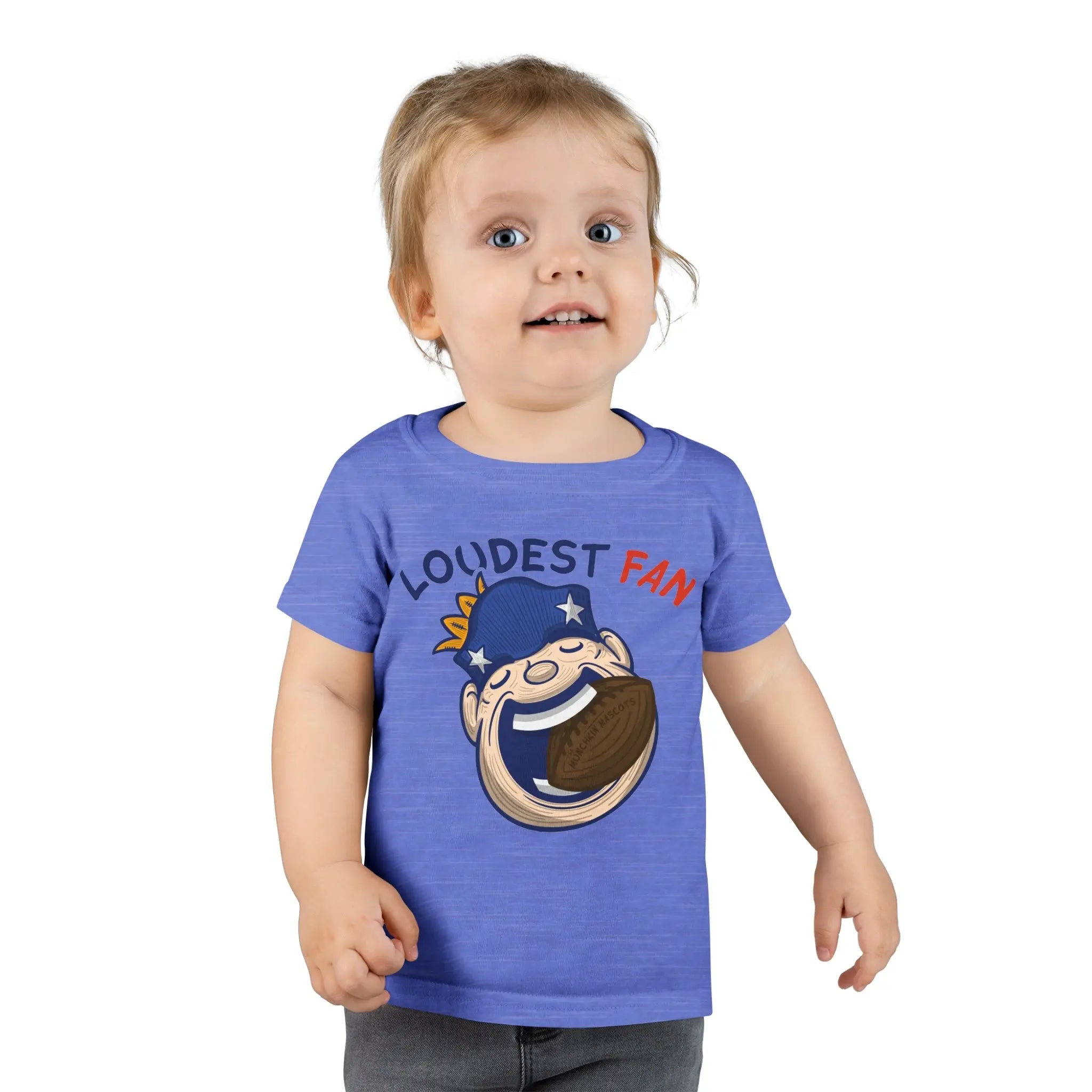 Toddler T-shirt - Loudest Fan - Lil' Pat NE Football Printify