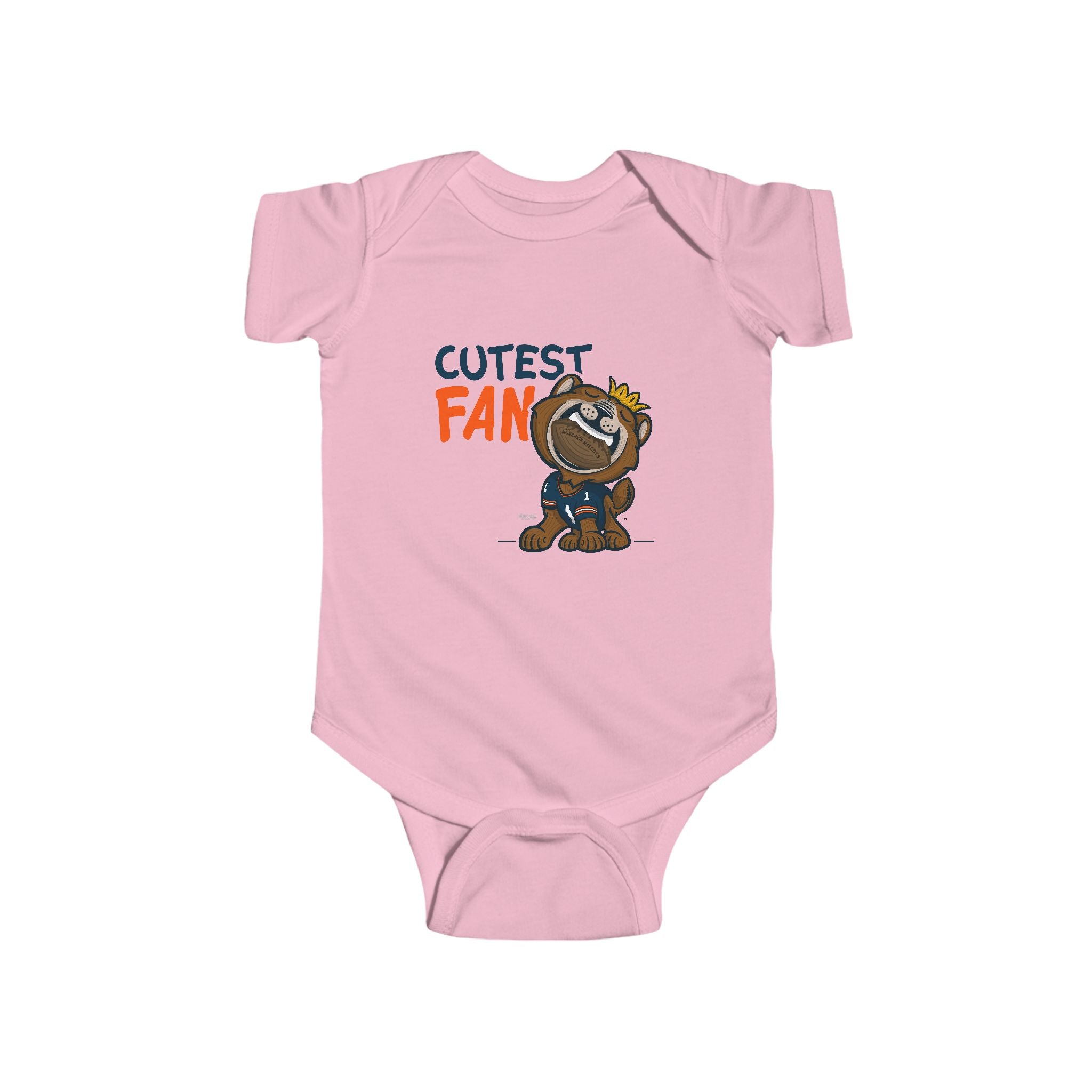 Chicago Football Newborn & Infant Lil' Staley 'Cutest Fan' Jersey Bodysuit | Hand-Drawn Art | Gifts for Newborns