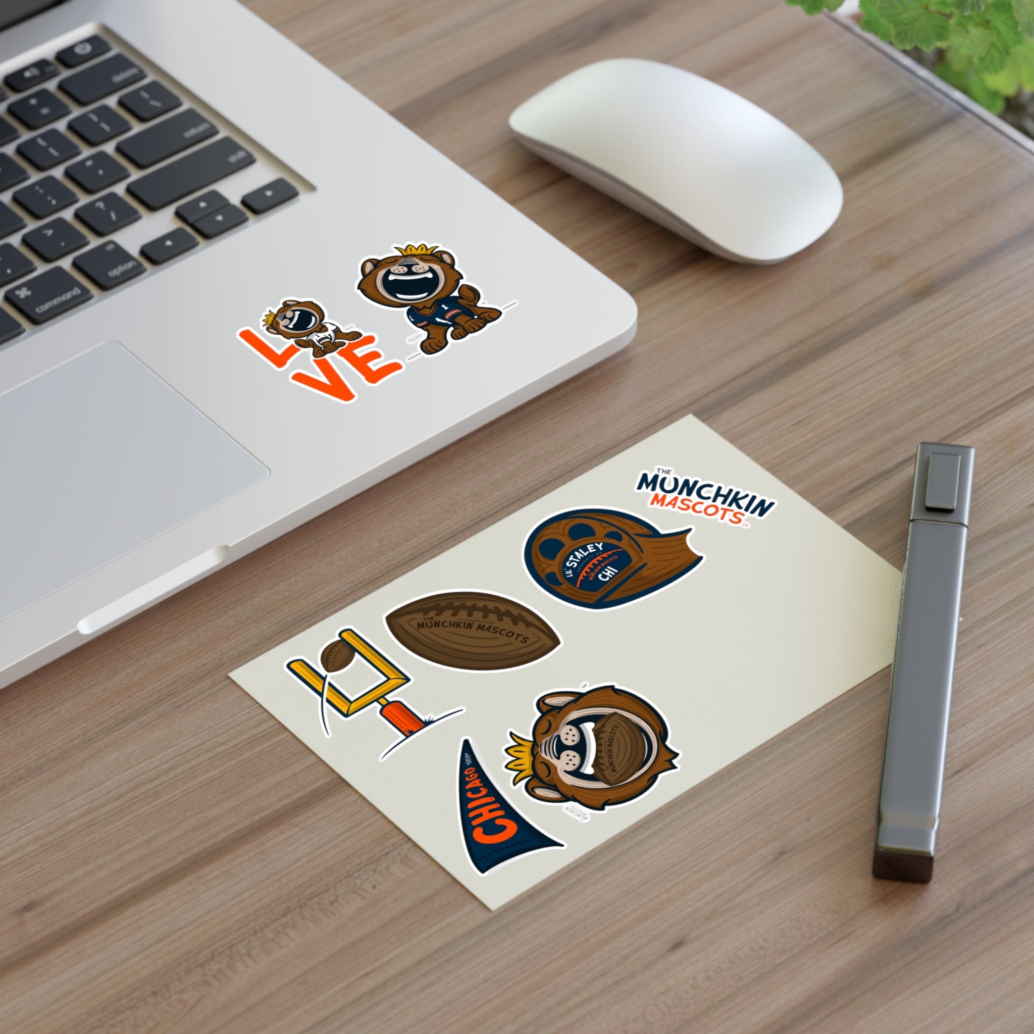 Sticker Sheets - Lil' Staley CHI Football Printify