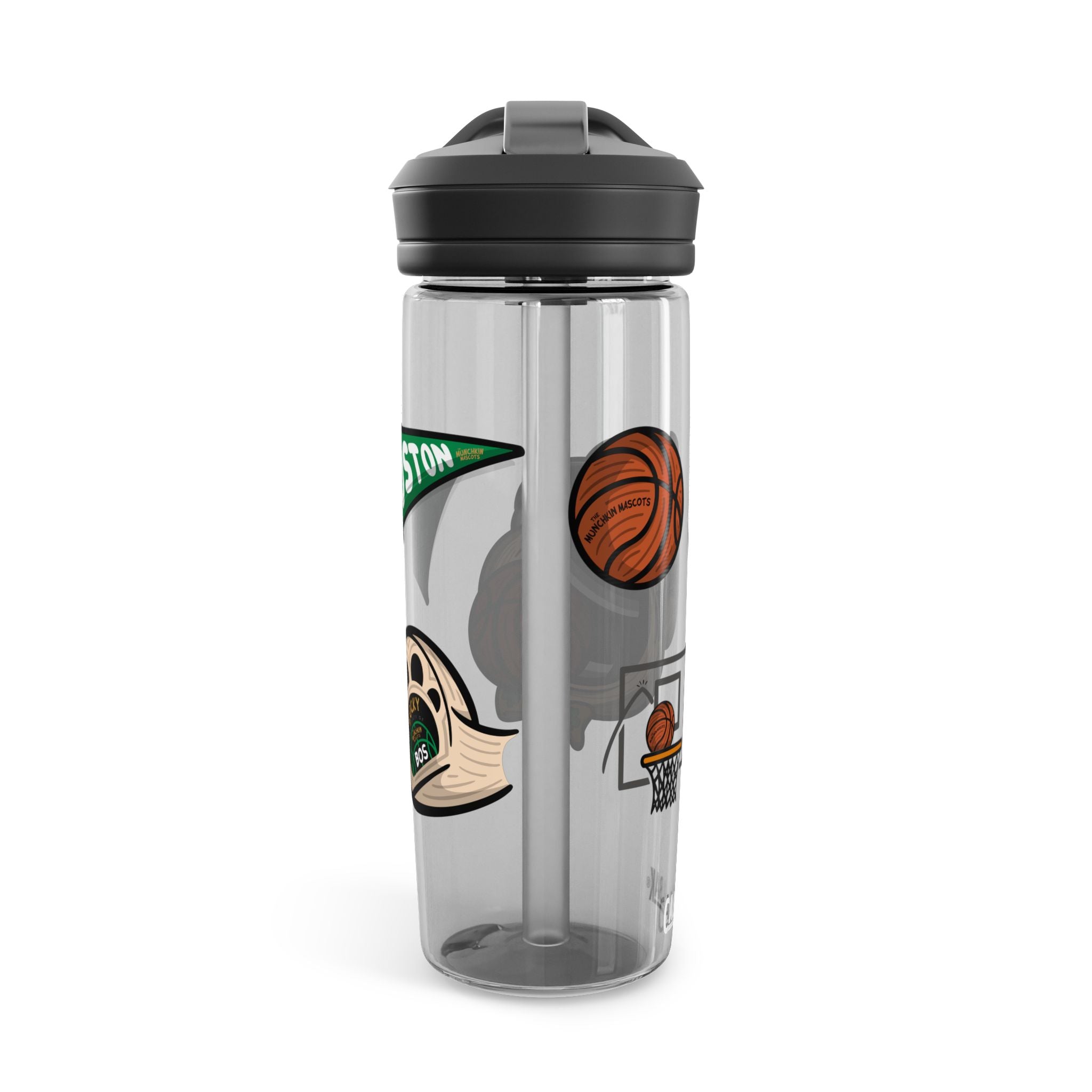 Boston Basketball CamelBak Eddy® Lil' Lucky Water Bottle, 20oz\25oz | Hand-Drawn Art | Gifts for Kids