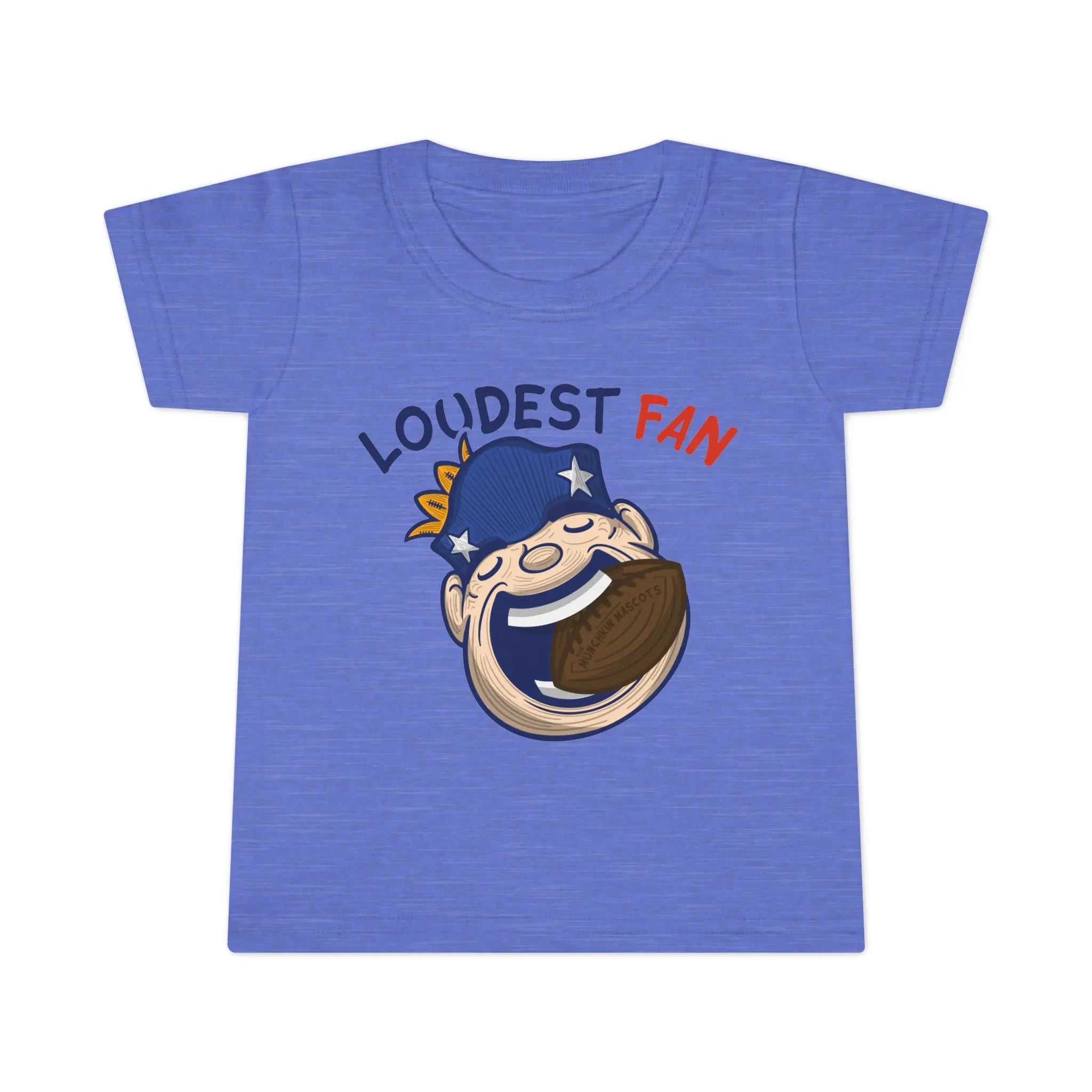 Toddler T-shirt - Loudest Fan - Lil' Pat NE Football Printify