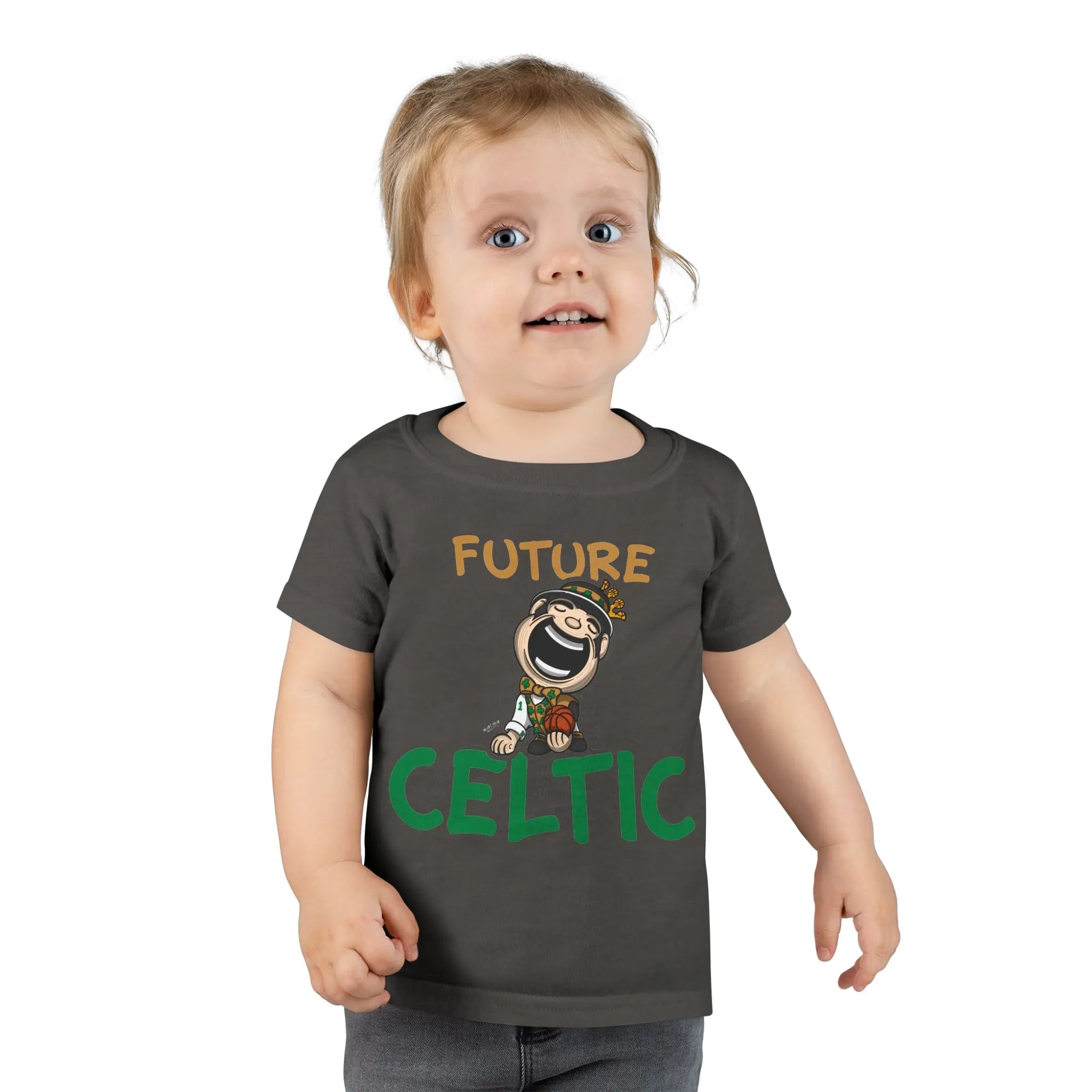 Toddler T-shirt - Future Celtic - Lil' Lucky BOS Basketball Printify