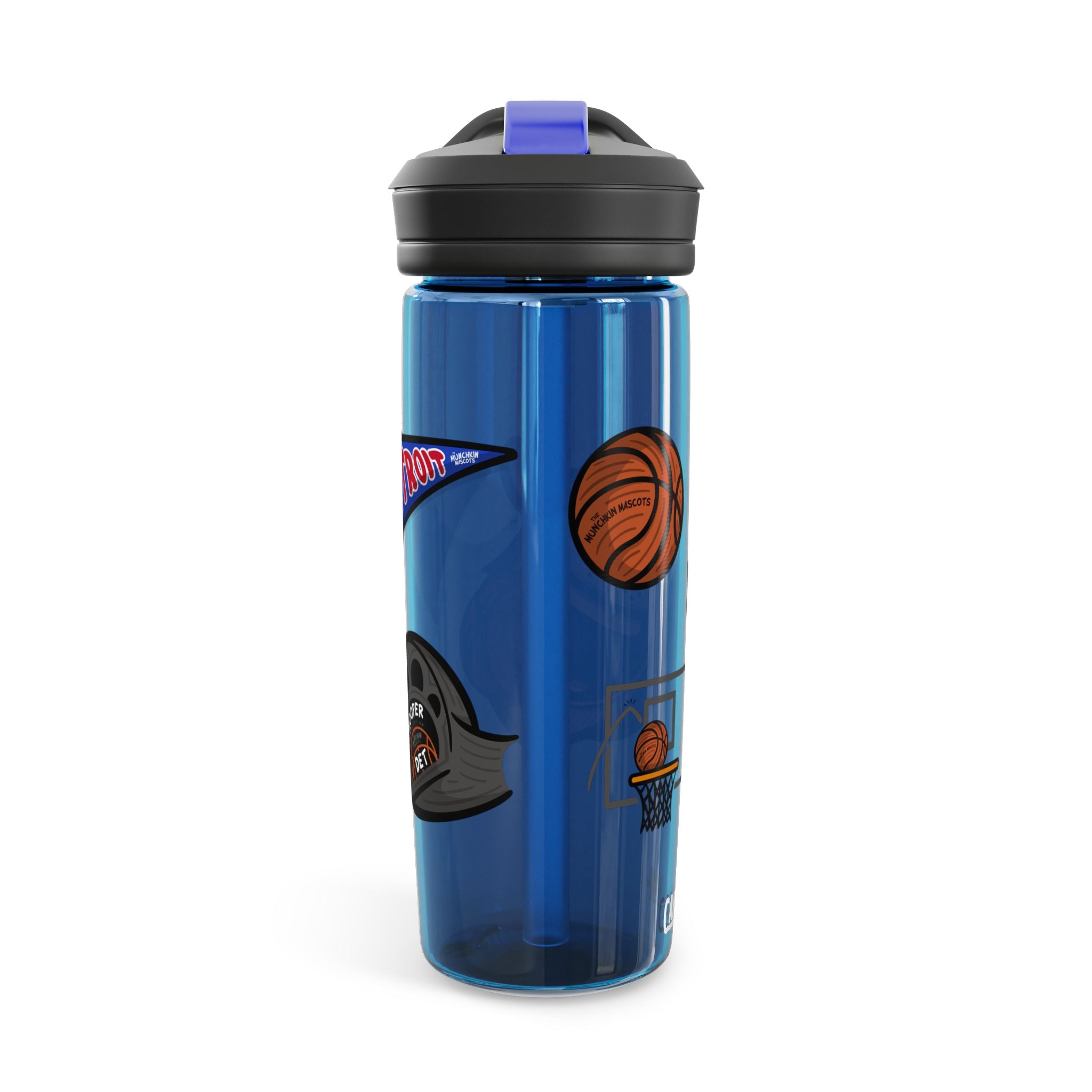Detroit Basketball CamelBak Eddy® Lil' Hooper Water Bottle, 20oz\25oz | Hand-Drawn Art | Gifts for Kids