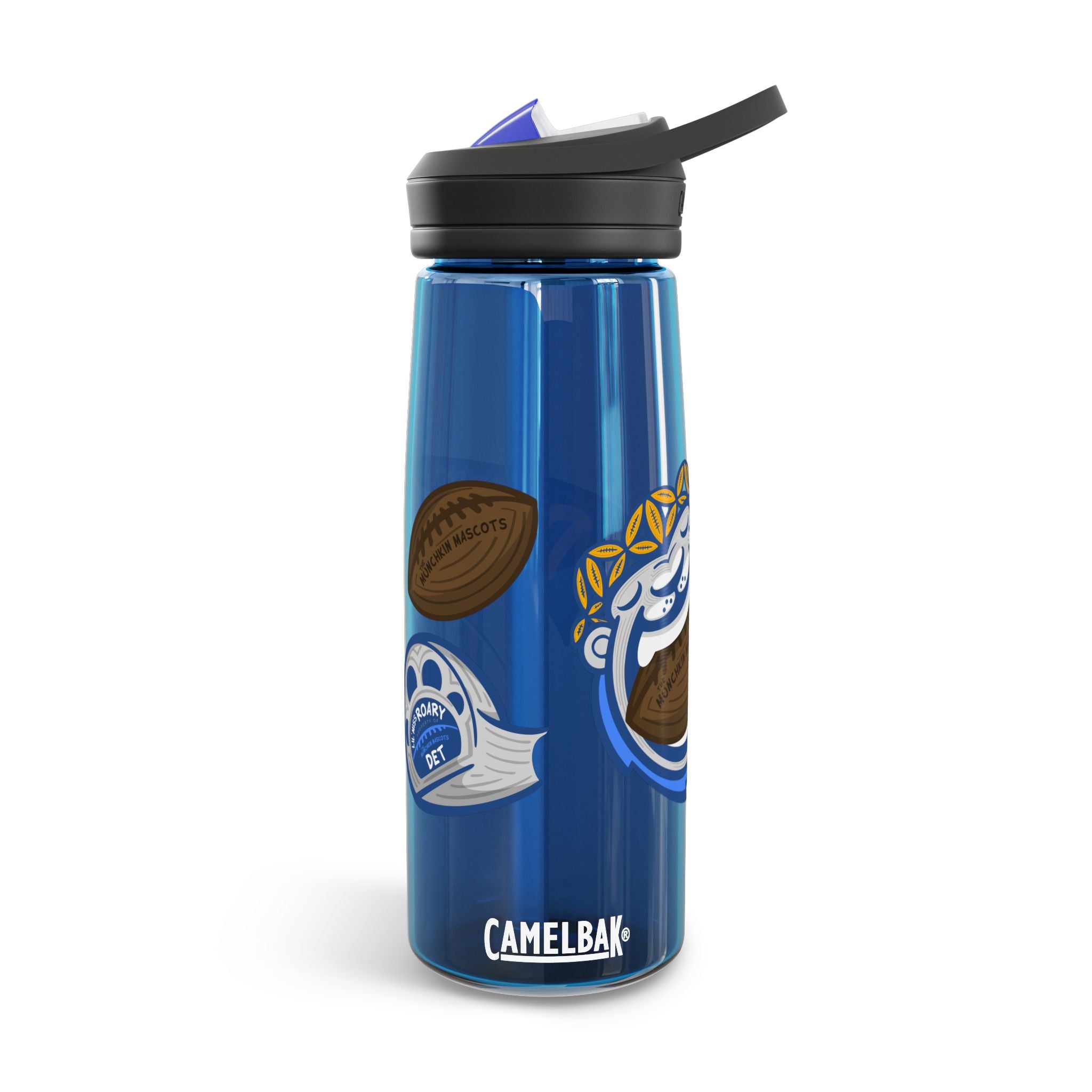 Detroit Football CamelBak Eddy® Lil' Miss Roary Water Bottle, 20oz\25oz | Hand-Drawn Art | Gifts for Kids