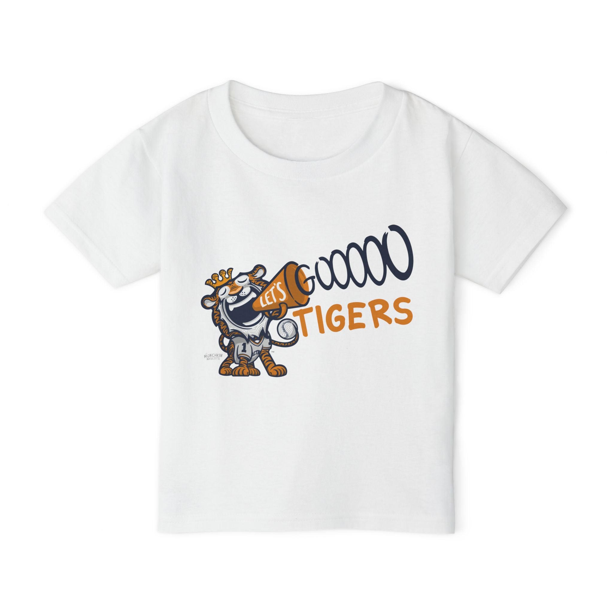 Detroit Baseball Toddler Tshirt Lil' Paws 'Let's Go' | Hand-Drawn Art | Gifts for Kids