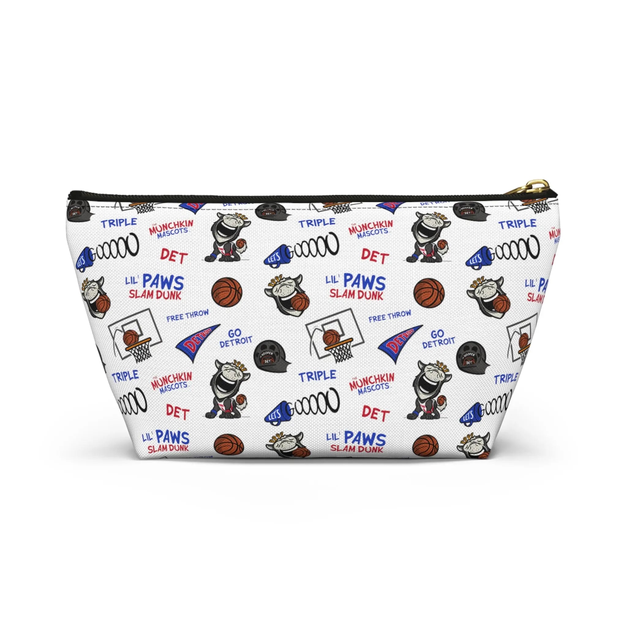 Accessory Pouch w T-bottom - Pattern- Lil' Lucky BOS Basketball Printify