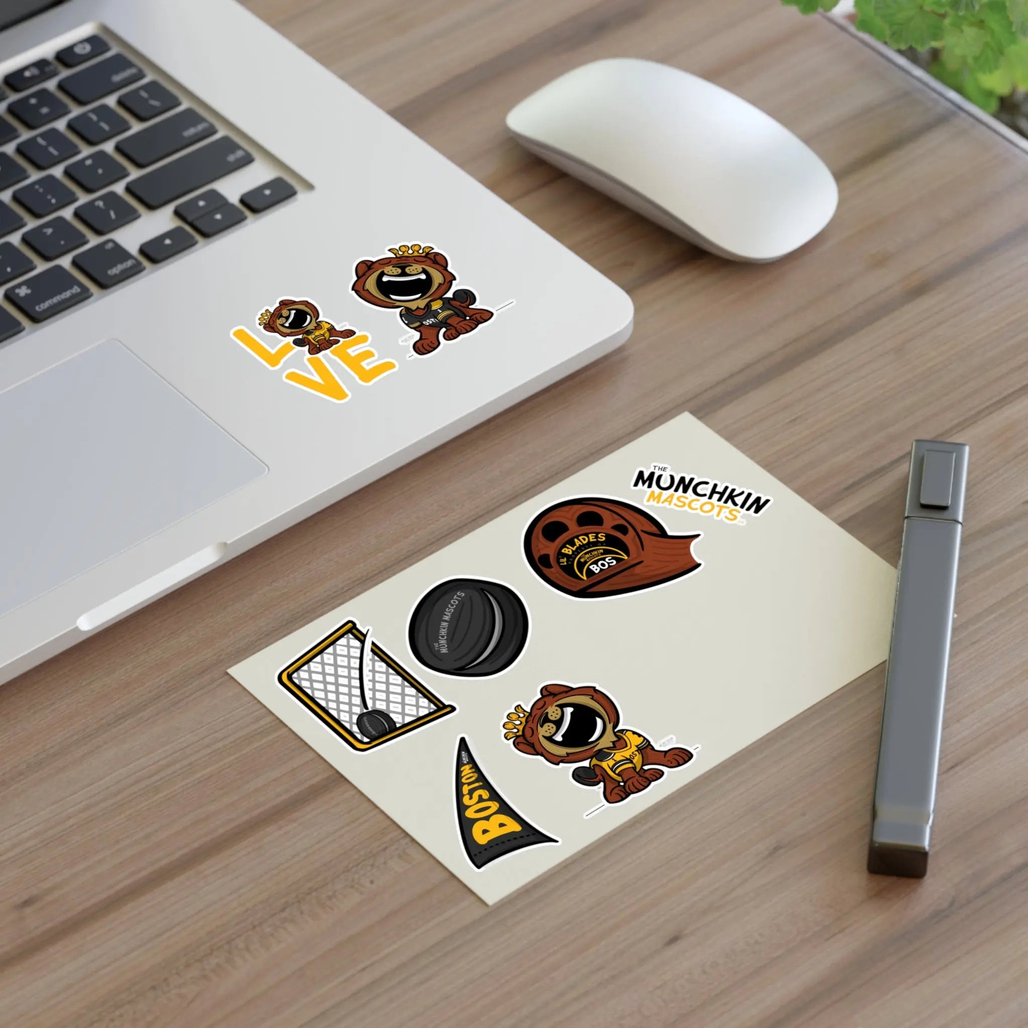 Sticker Sheets - Lil' Blades BOS Hockey Printify