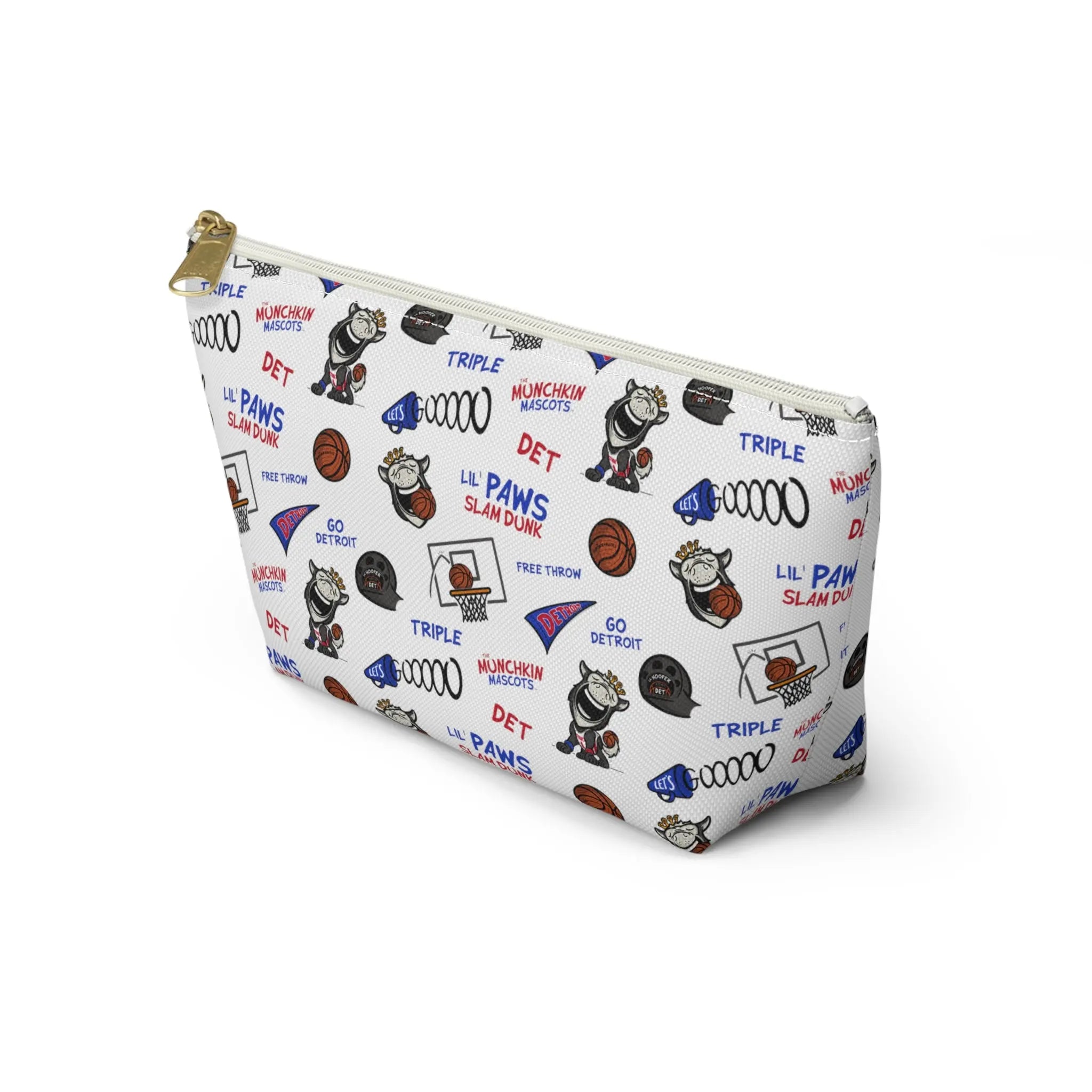 Accessory Pouch w T-bottom - Pattern- Lil' Lucky BOS Basketball Printify