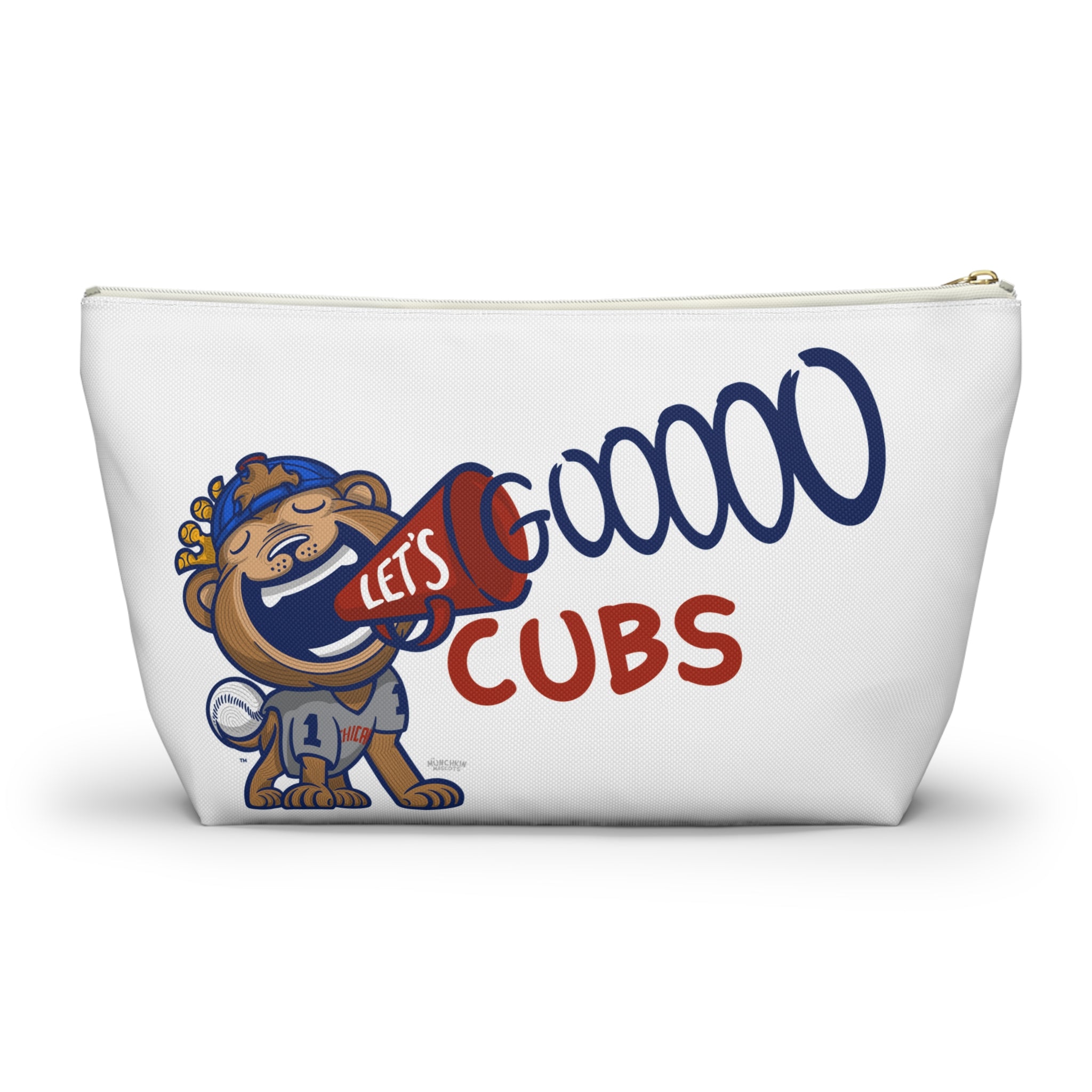 Chicago Baseball Accessory Pouch Lil' Clark Themed | Hand-Drawn Art | Gifts for Kids