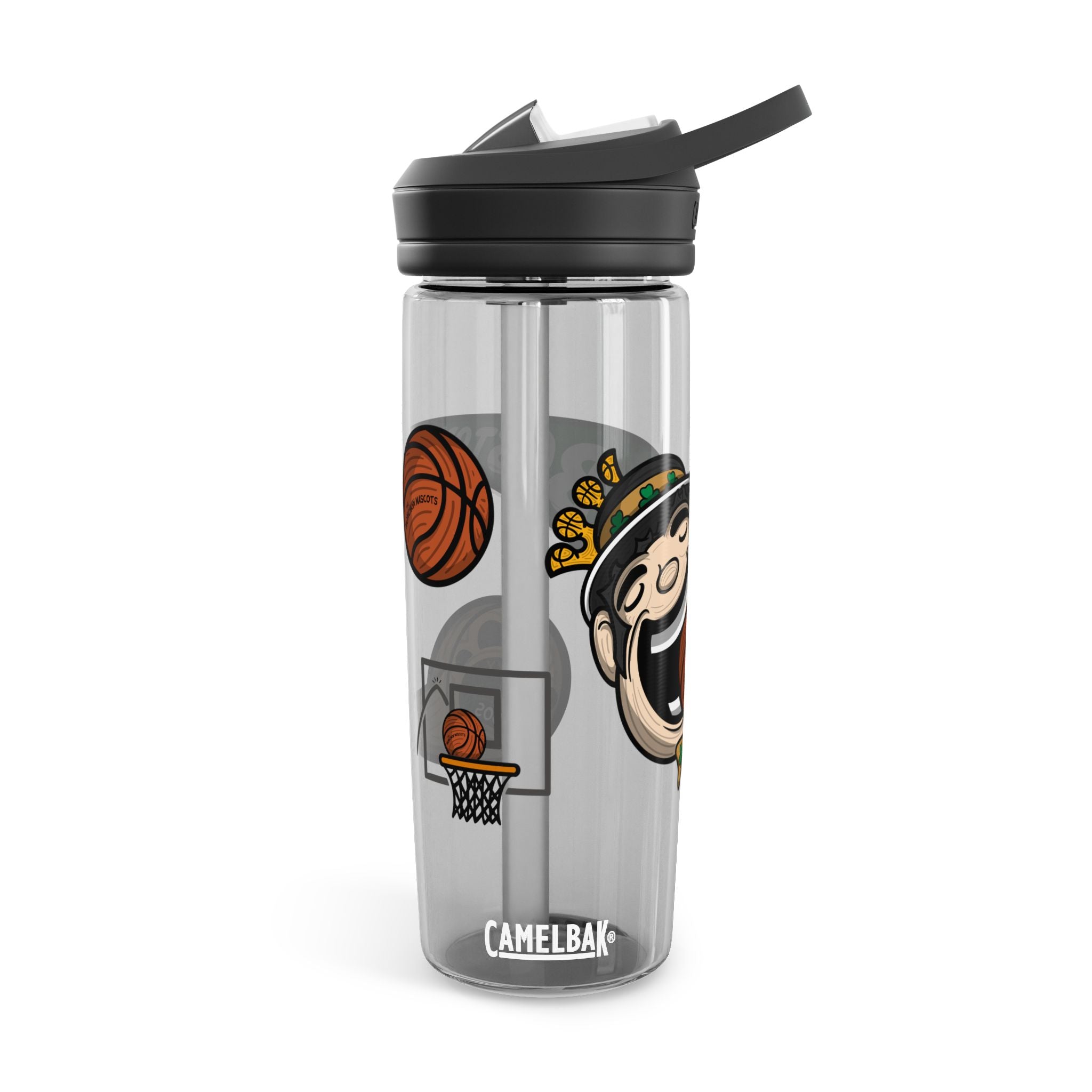 Boston Basketball CamelBak Eddy® Lil' Lucky Water Bottle, 20oz\25oz | Hand-Drawn Art | Gifts for Kids