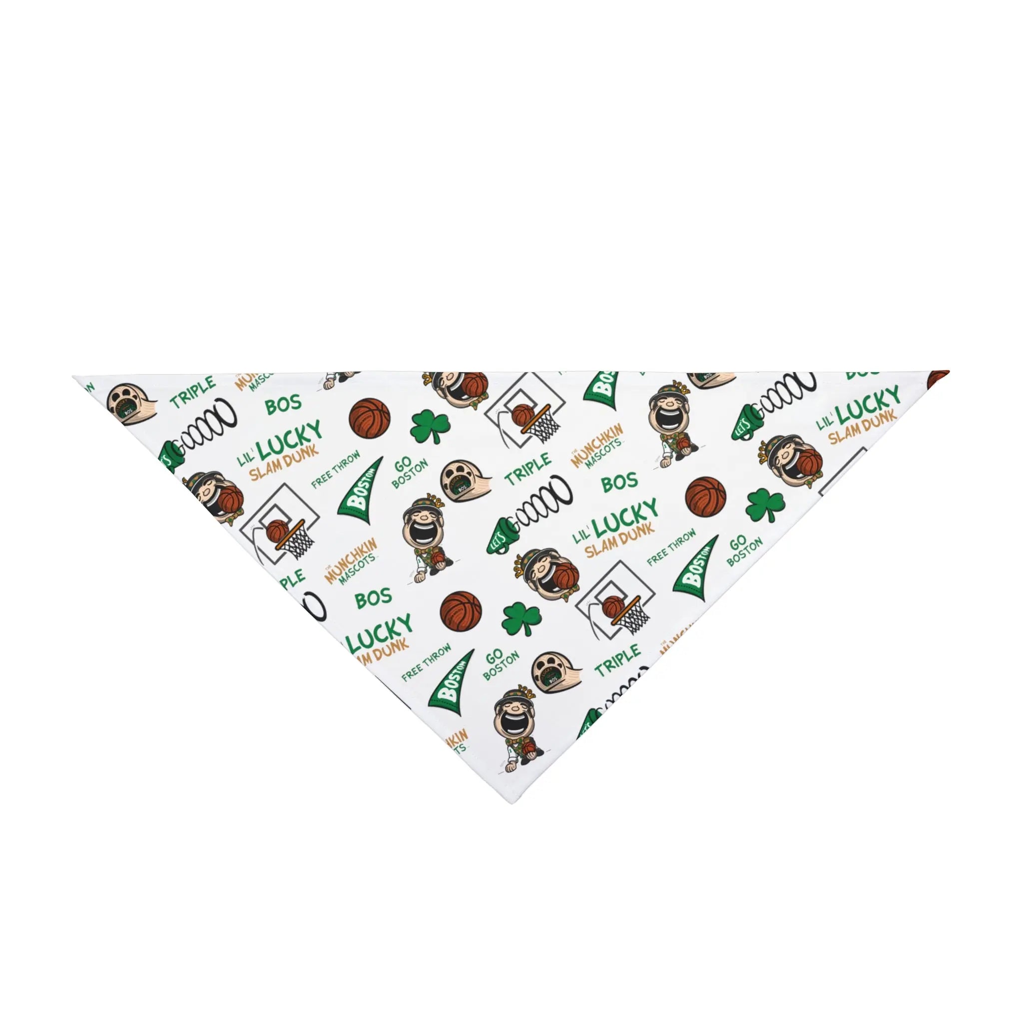 Pet Bandana - Pattern - Lil' Lucky BOS Basketball Printify