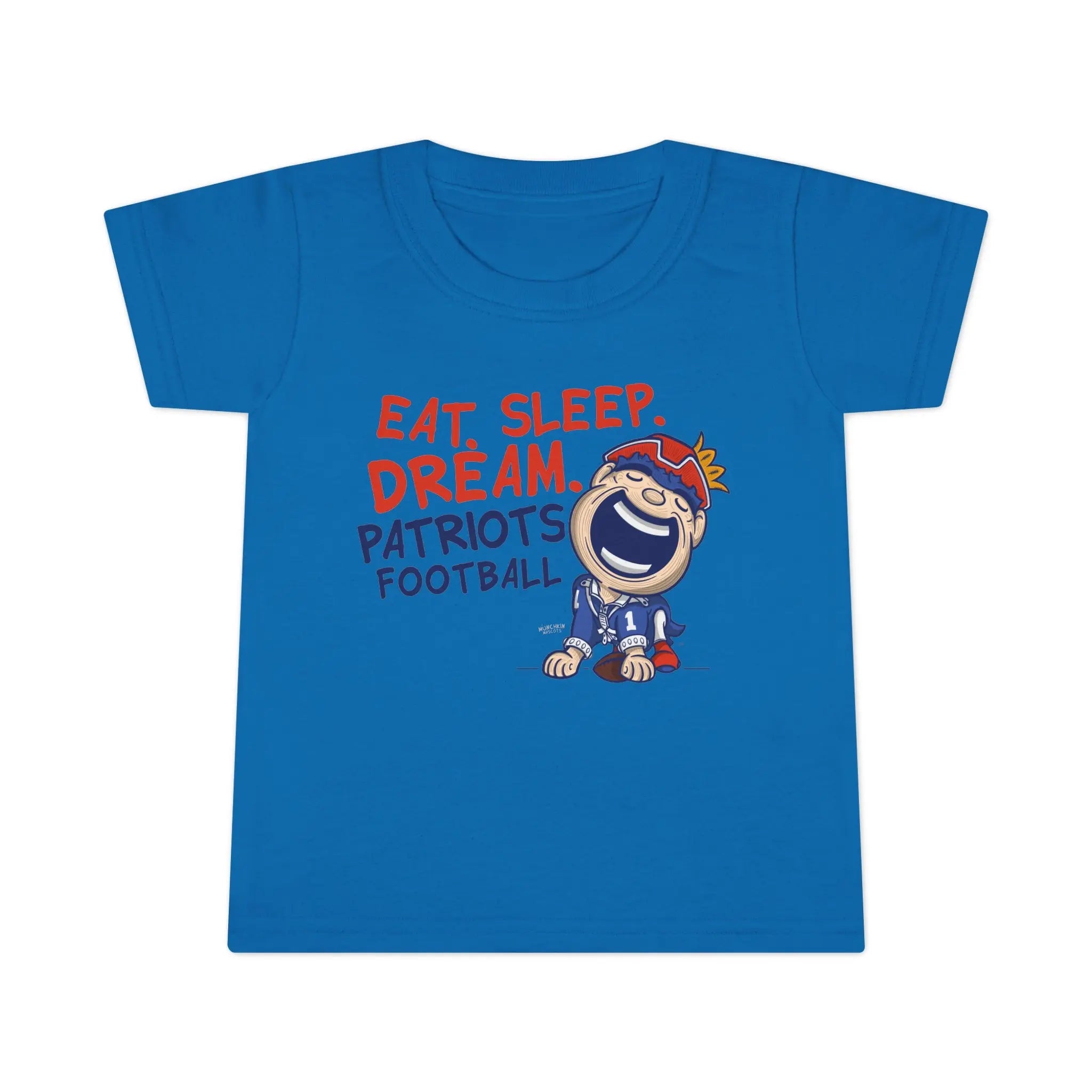 Toddler T-shirt - Eat Sleep Dream - Lil' Pat NE Football Printify