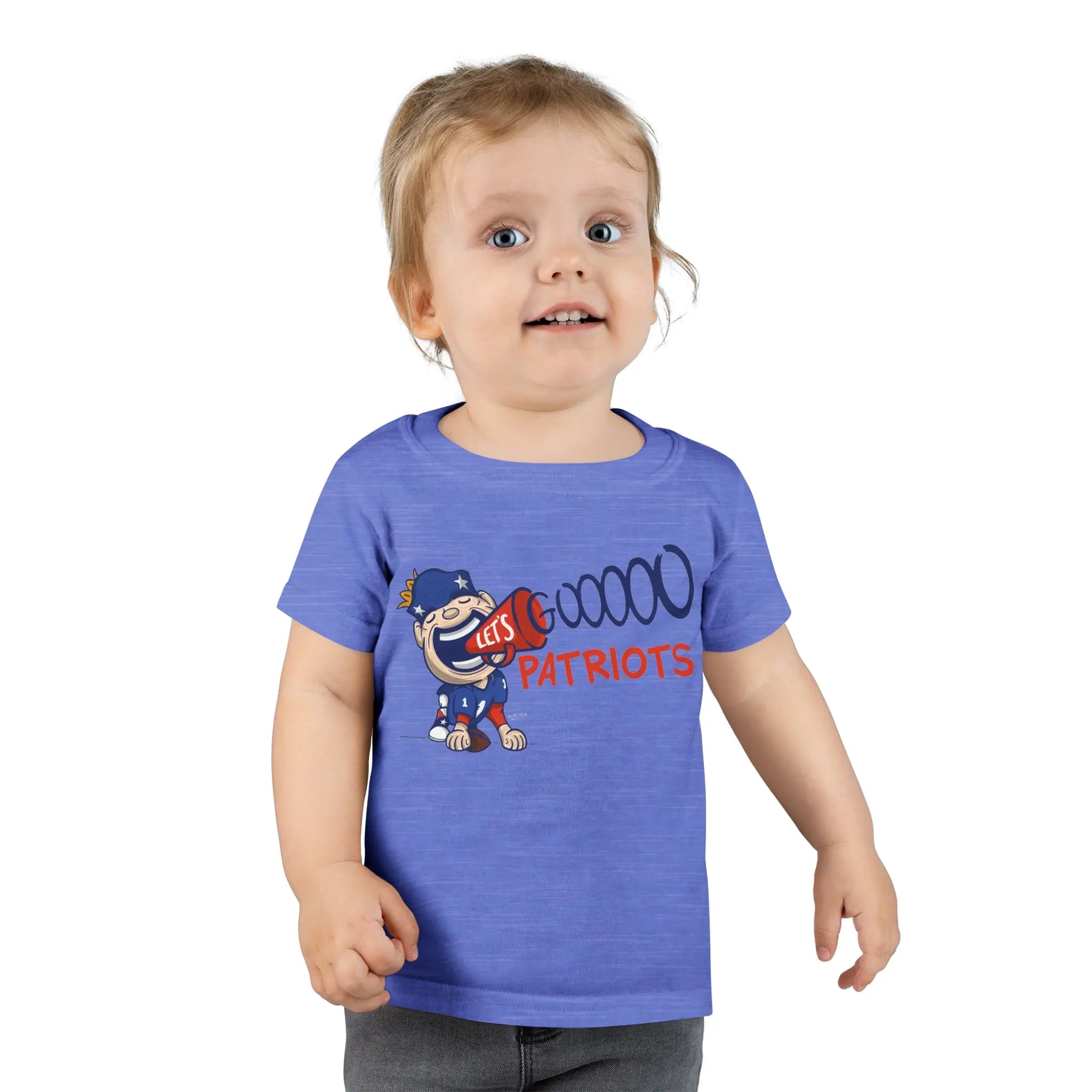 Toddler T-shirt - Lets Go - Lil' Pat NE Football Printify