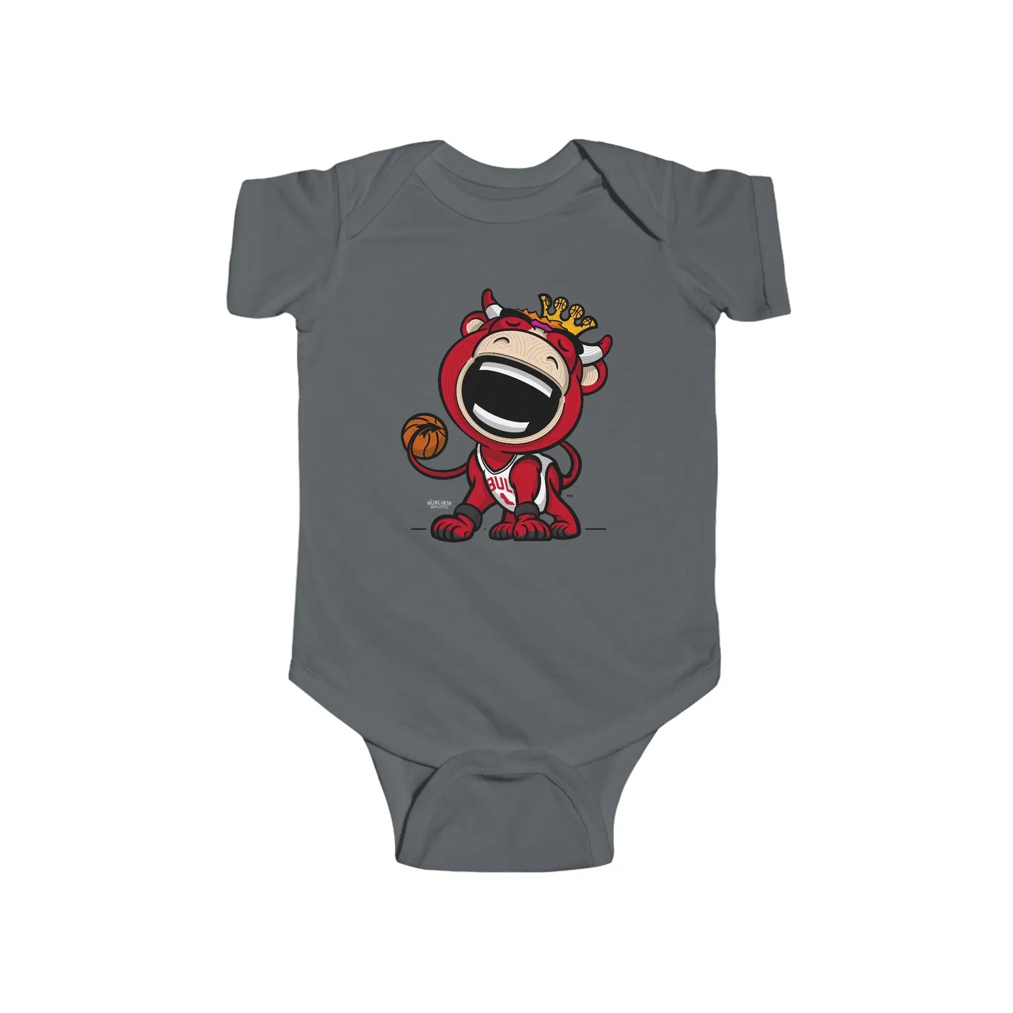 Infant Fine Jersey Bodysuit - Home Jersey - Lil' Benny CHI Basketball Printify