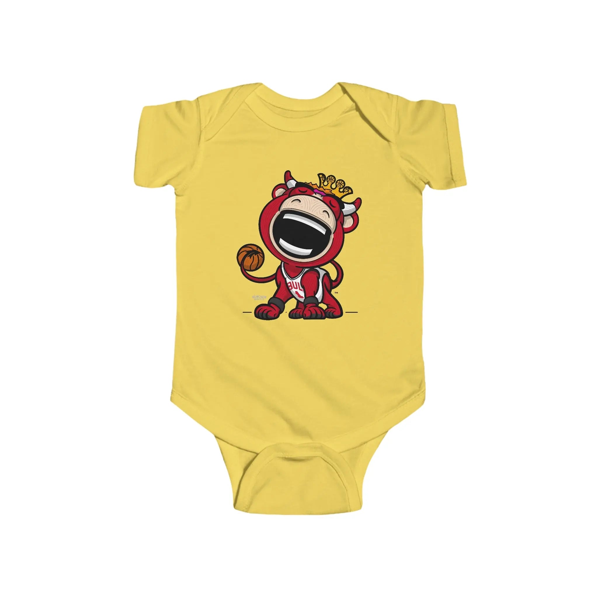 Infant Fine Jersey Bodysuit - Home Jersey - Lil' Benny CHI Basketball Printify