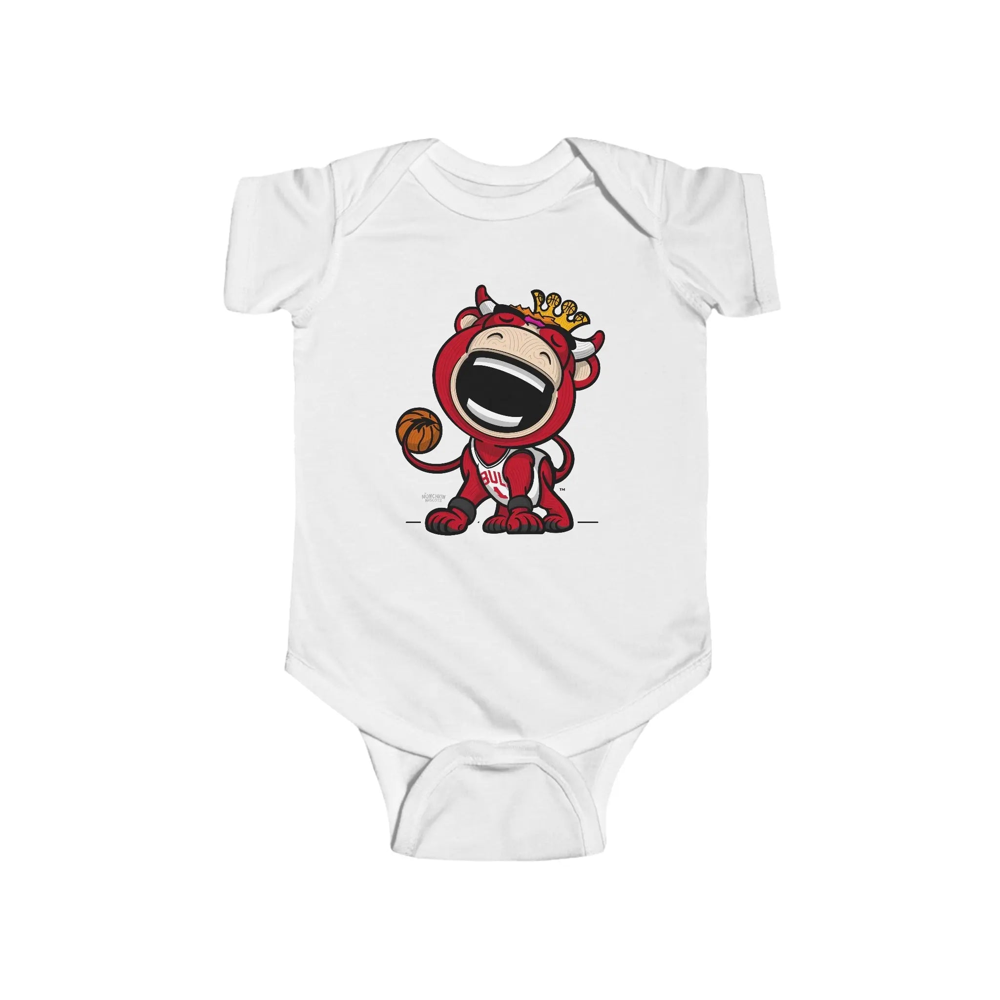 Infant Fine Jersey Bodysuit - Home Jersey - Lil' Benny CHI Basketball Printify