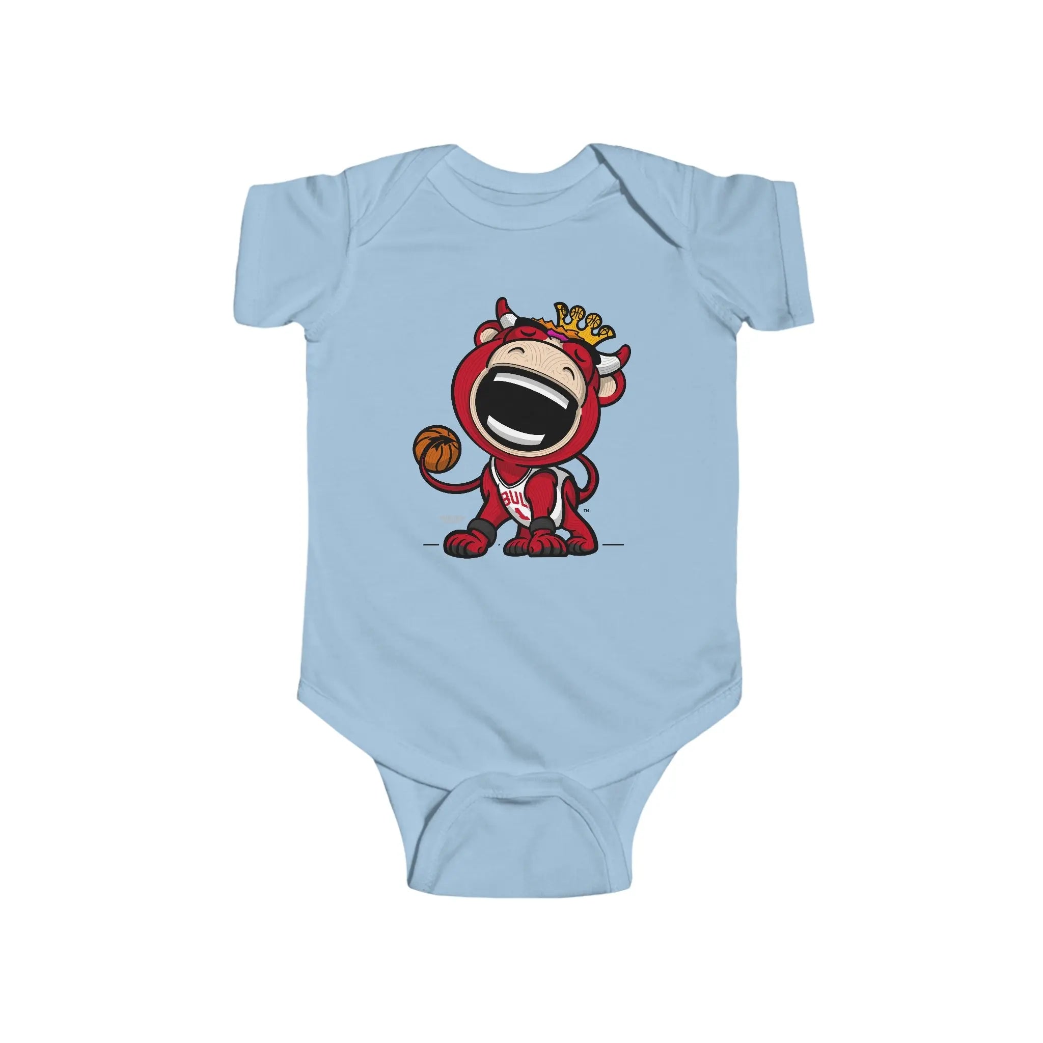 Infant Fine Jersey Bodysuit - Home Jersey - Lil' Benny CHI Basketball Printify