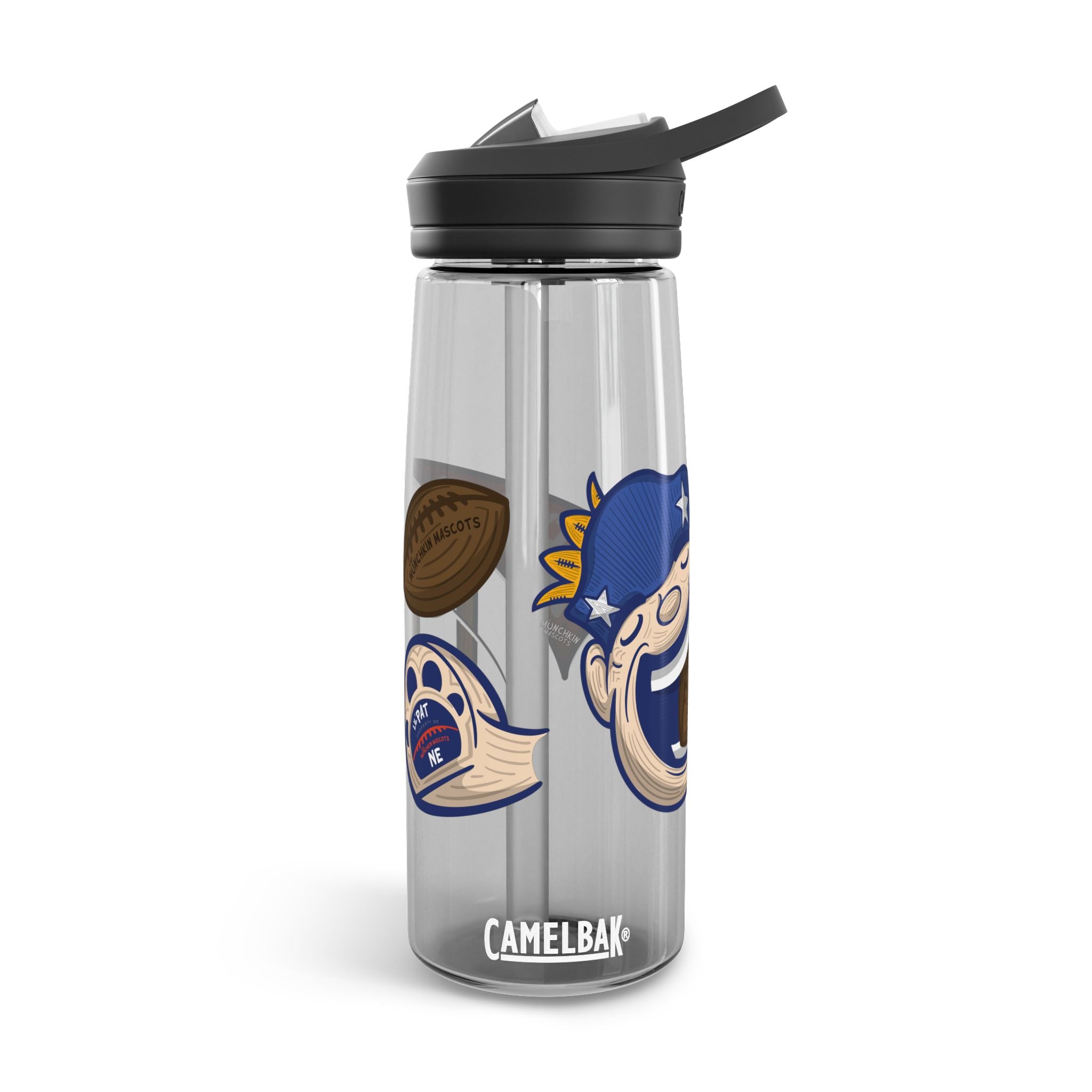 New England Football CamelBak Eddy® Lil' Pat Water Bottle, 20oz\25oz | Hand-Drawn Art | Gifts for Kids