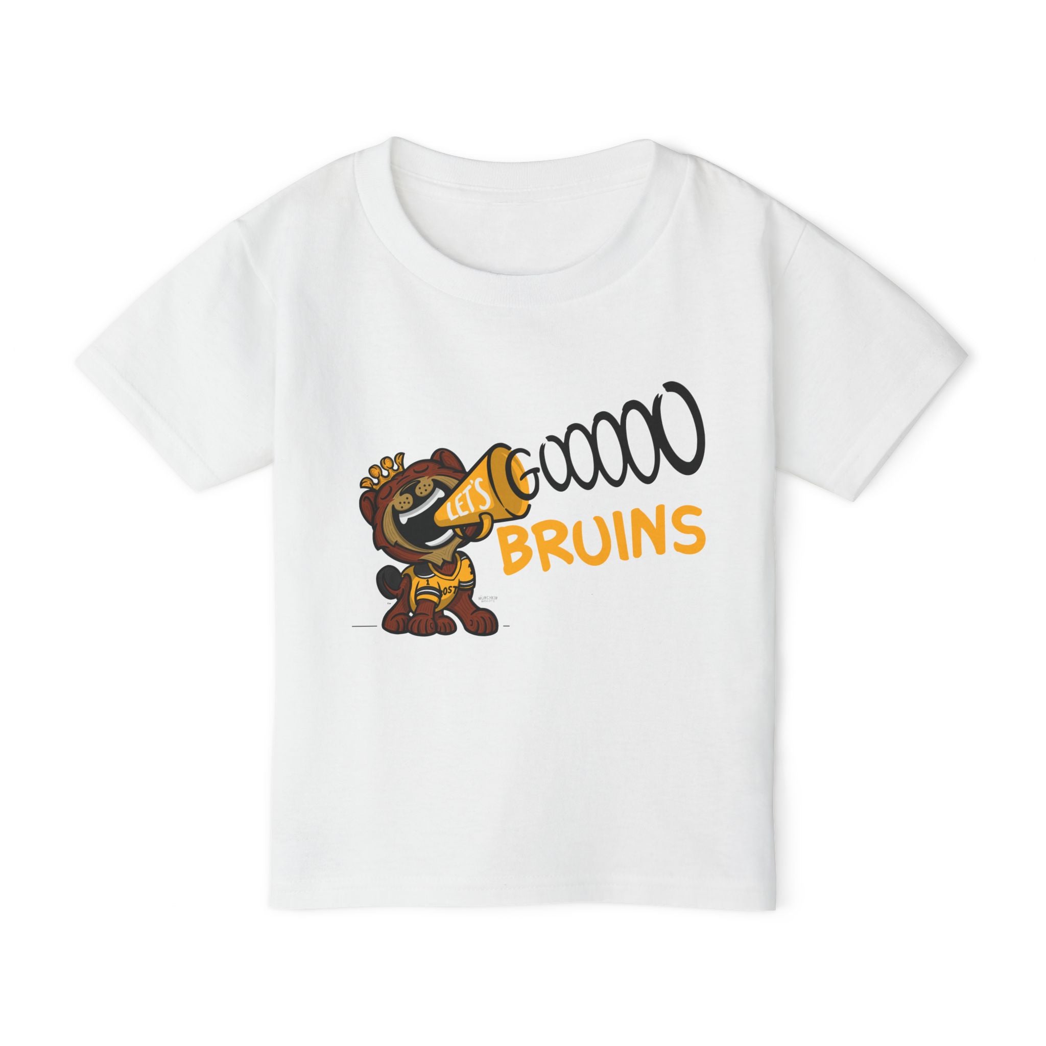 Boston Hockey Toddler Tshirt Lil' Blades 'Let's Go' | Hand-Drawn Art | Gifts for Kids