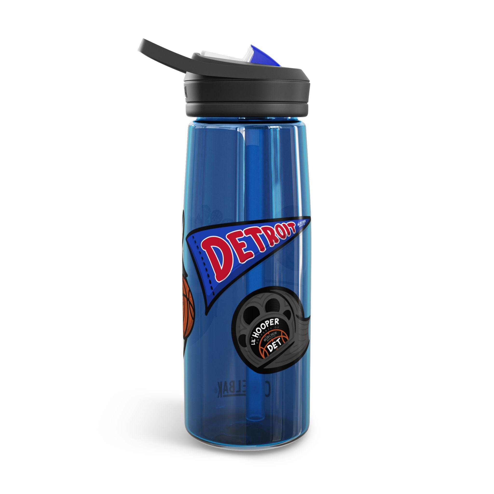 Detroit Basketball CamelBak Eddy® Lil' Hooper Water Bottle, 20oz\25oz | Hand-Drawn Art | Gifts for Kids