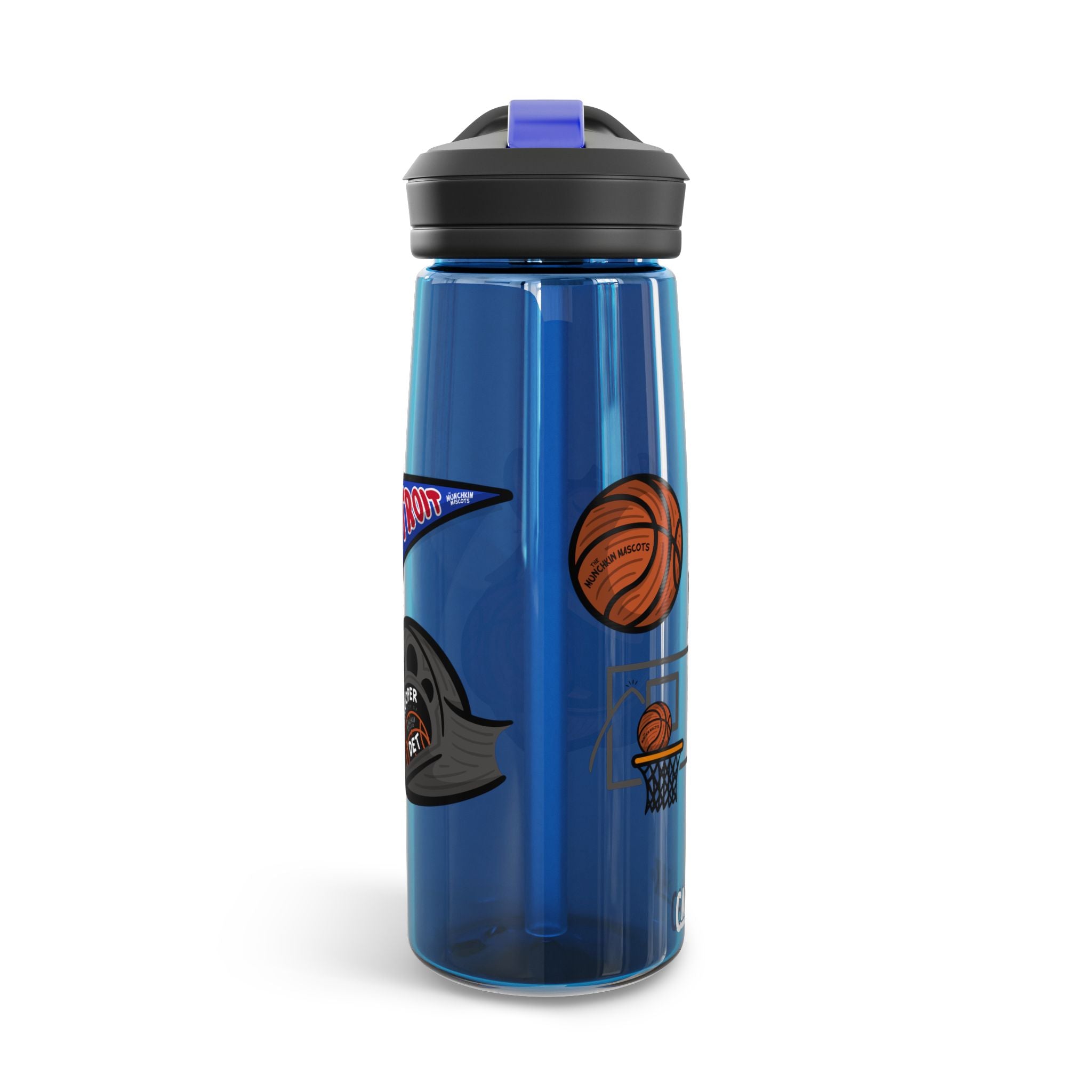 Detroit Basketball CamelBak Eddy® Lil' Hooper Water Bottle, 20oz\25oz | Hand-Drawn Art | Gifts for Kids