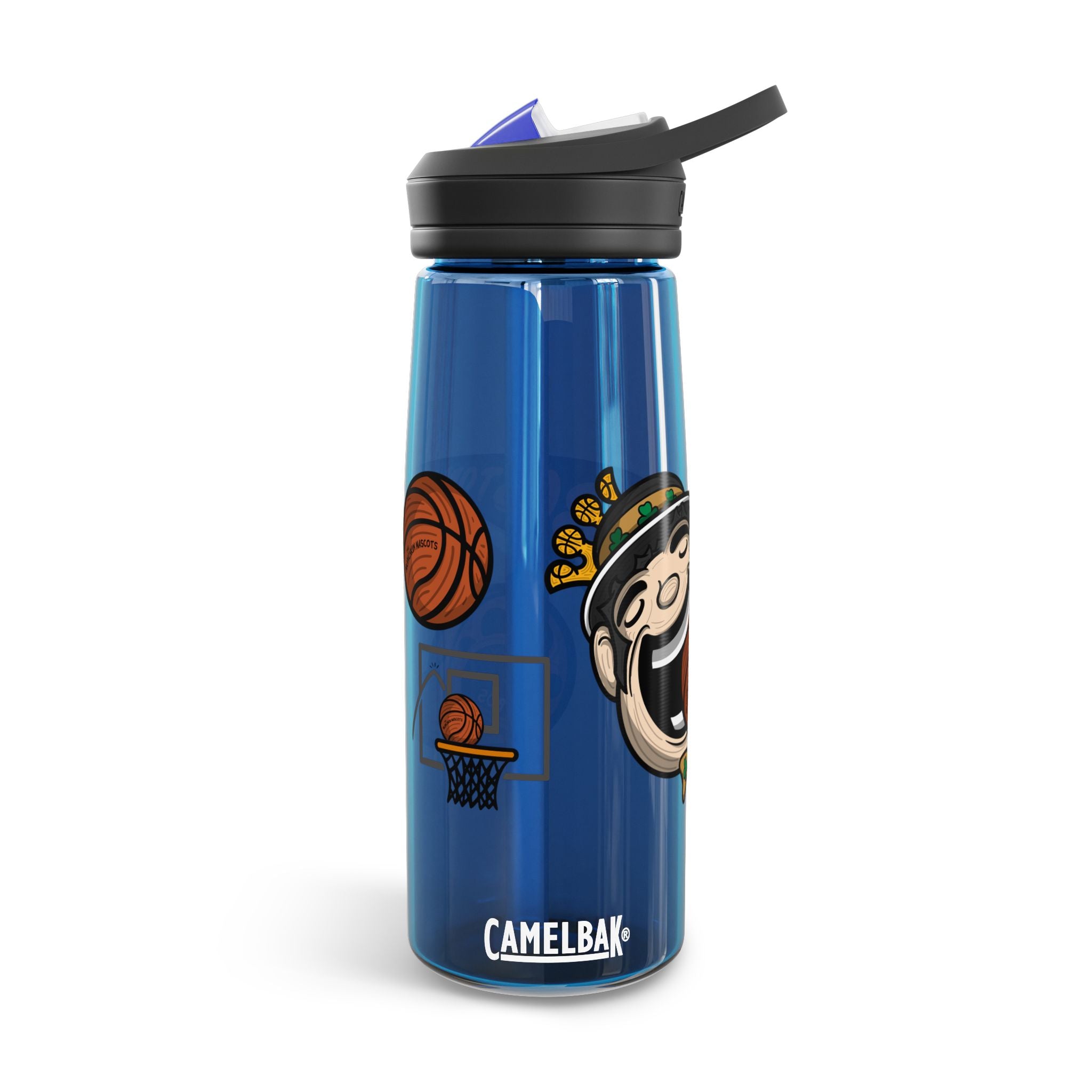 Boston Basketball CamelBak Eddy® Lil' Lucky Water Bottle, 20oz\25oz | Hand-Drawn Art | Gifts for Kids