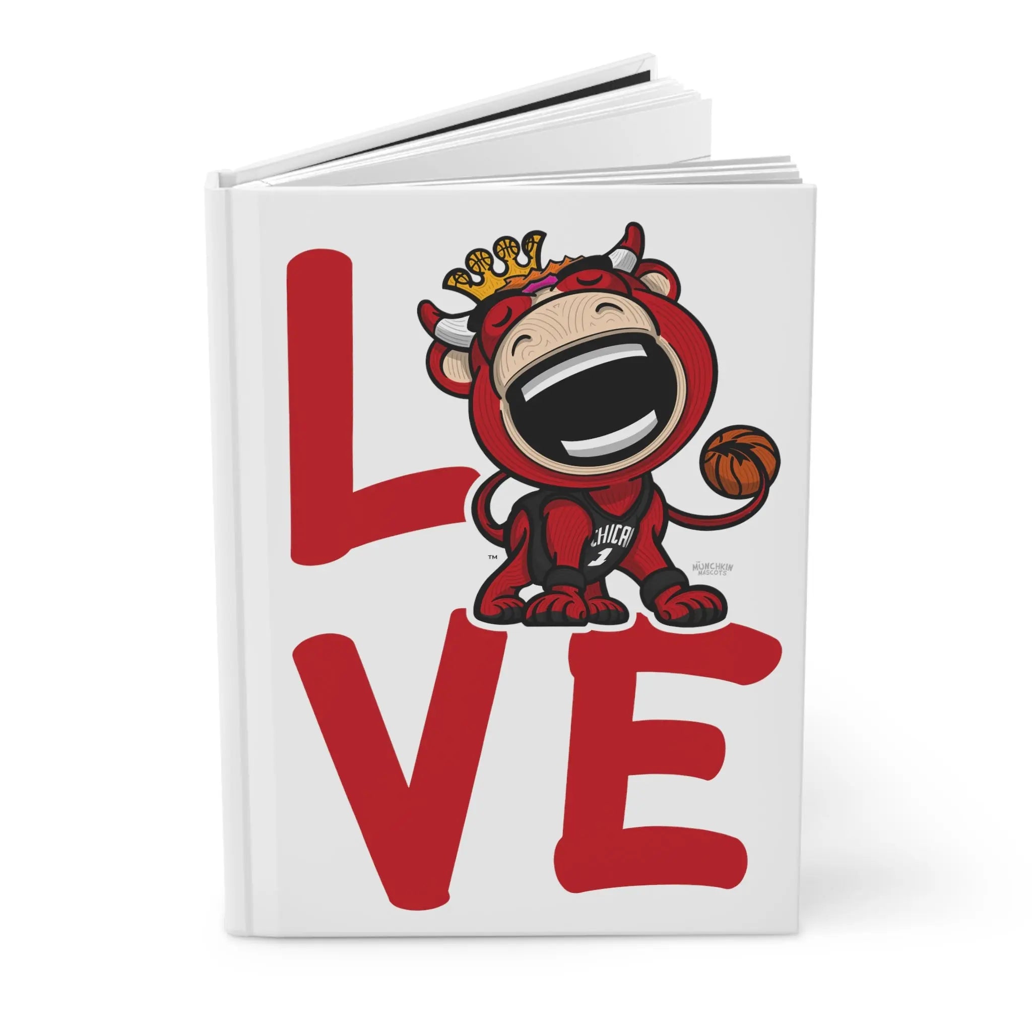 Hardcover Journal Matte - LOVE - Lil' Benny CHI Basketball Printify