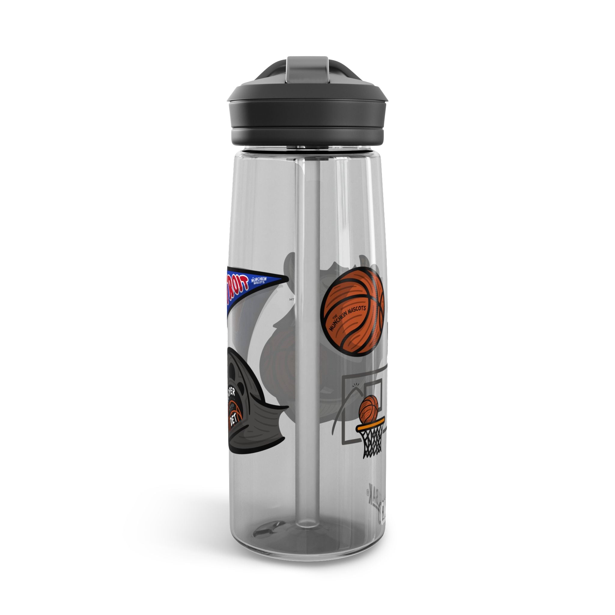 Detroit Basketball CamelBak Eddy® Lil' Hooper Water Bottle, 20oz\25oz | Hand-Drawn Art | Gifts for Kids
