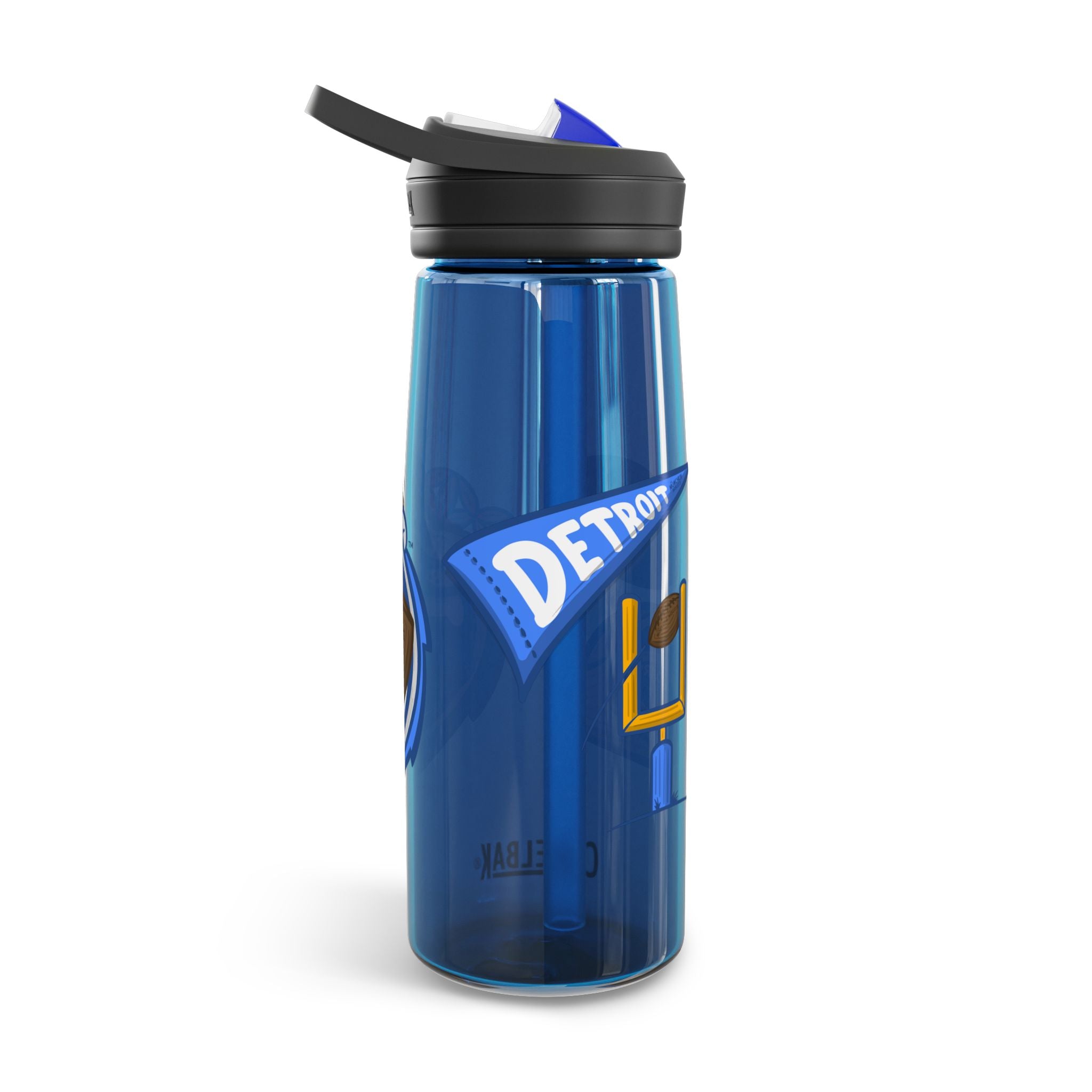 Detroit Football CamelBak Eddy® Lil' Miss Roary Water Bottle, 20oz\25oz | Hand-Drawn Art | Gifts for Kids