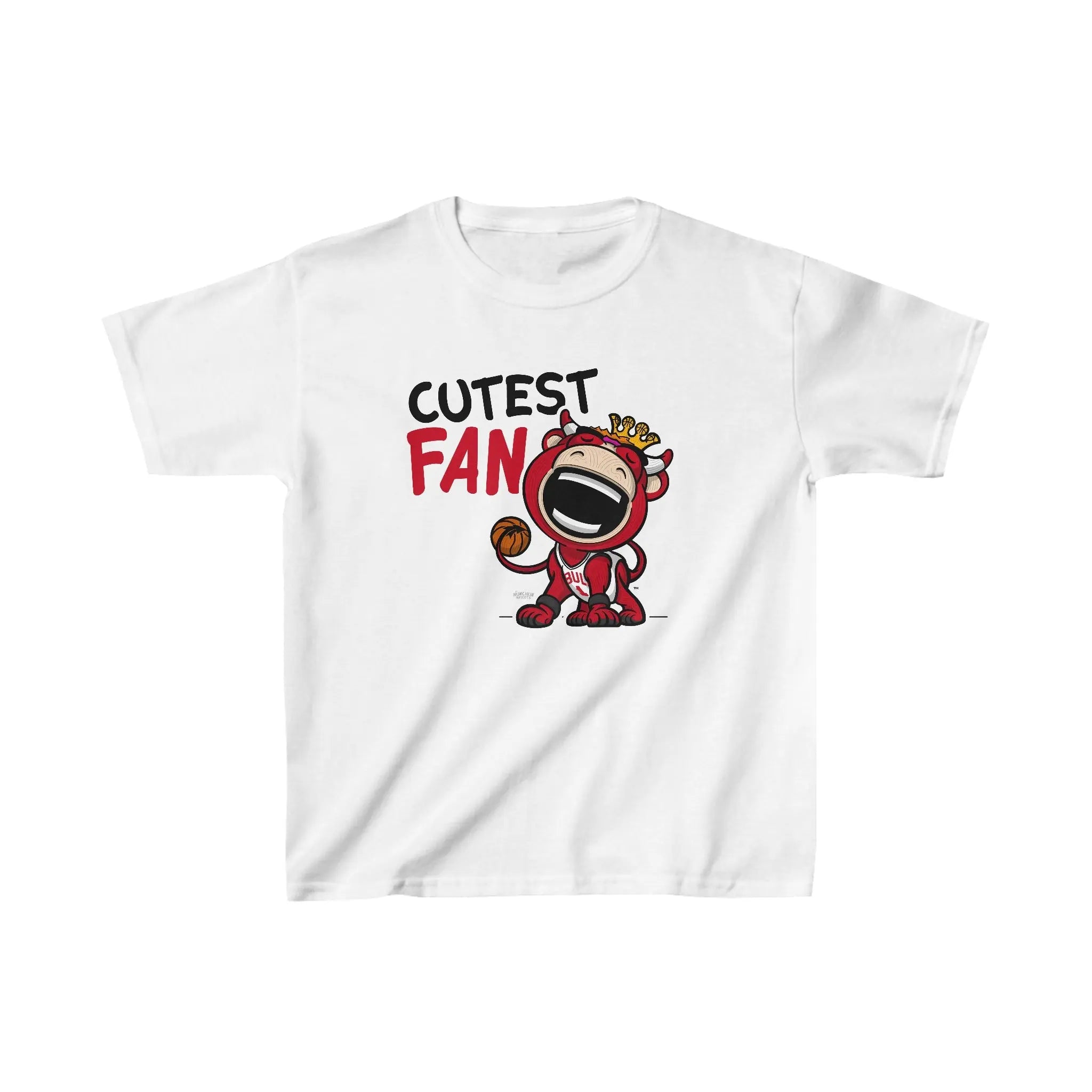 Kids Heavy Cotton™ Tee - Cutest Fan - Lil' Benny CHI Basketball Printify