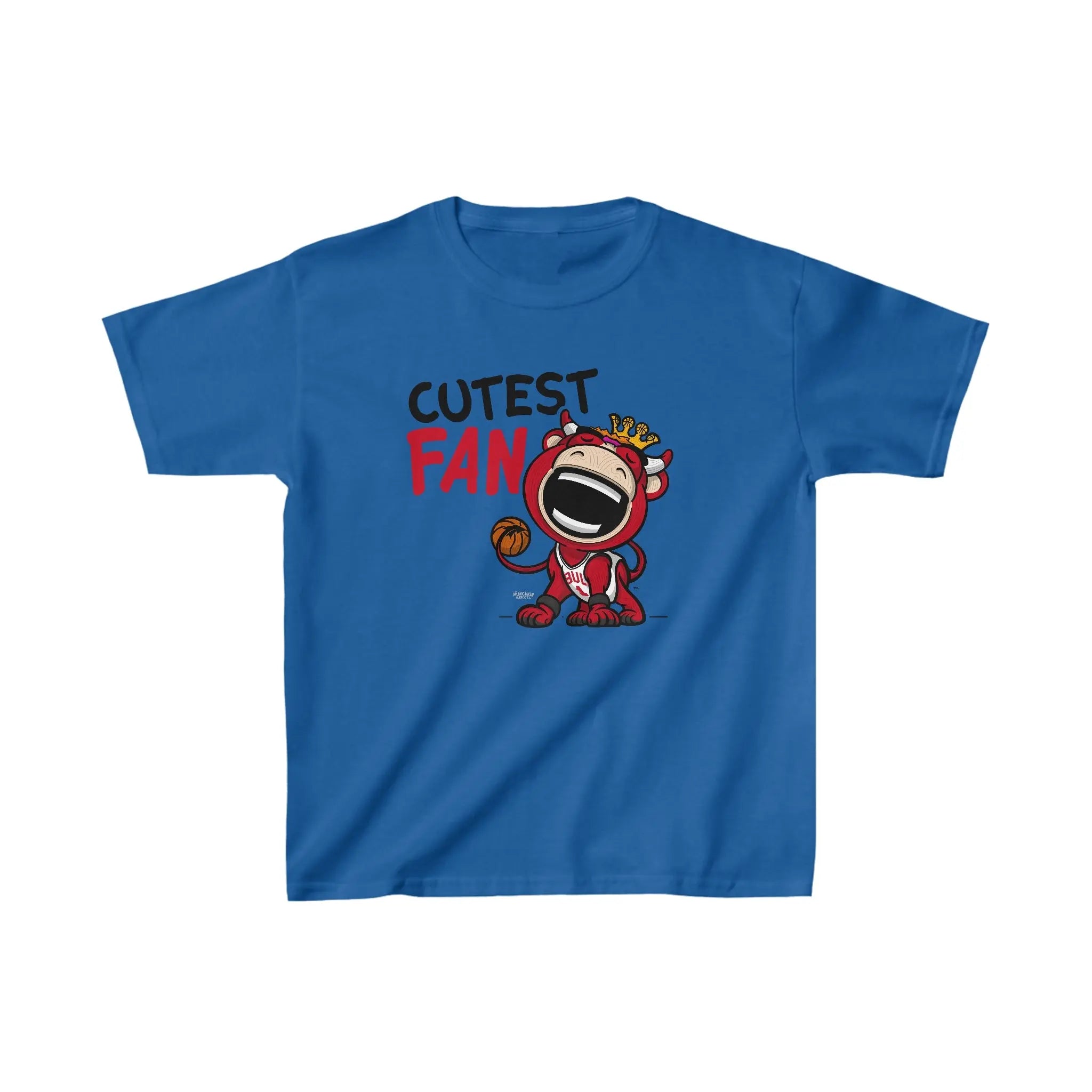 Kids Heavy Cotton™ Tee - Cutest Fan - Lil' Benny CHI Basketball Printify