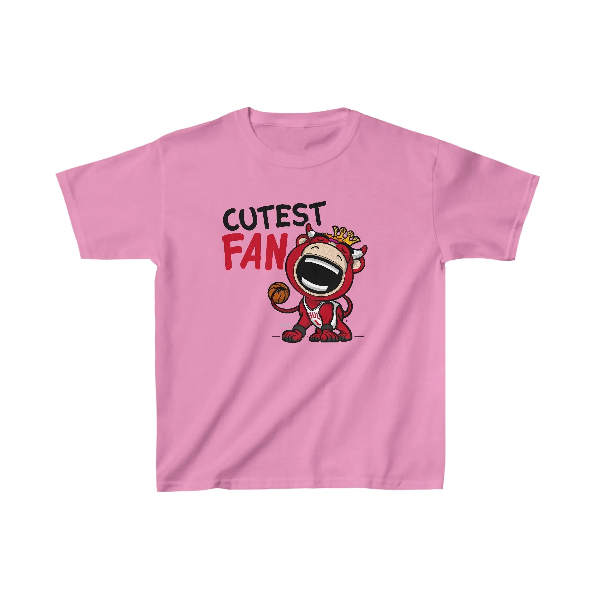 Kids Heavy Cotton™ Tee - Cutest Fan - Lil' Benny CHI Basketball Printify