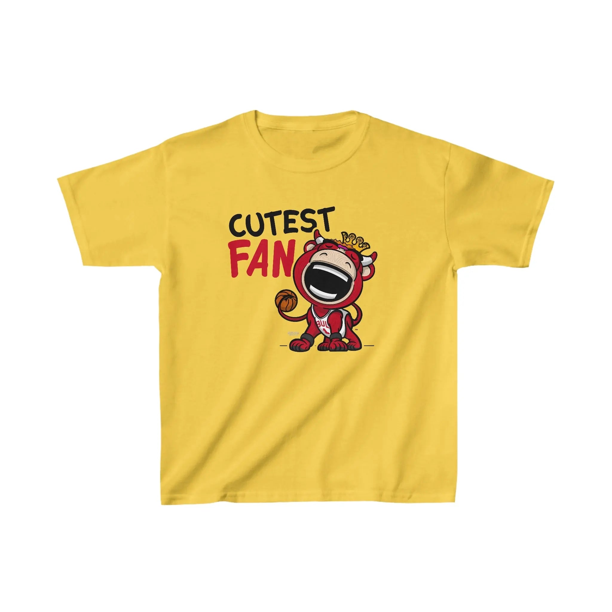 Kids Heavy Cotton™ Tee - Cutest Fan - Lil' Benny CHI Basketball Printify