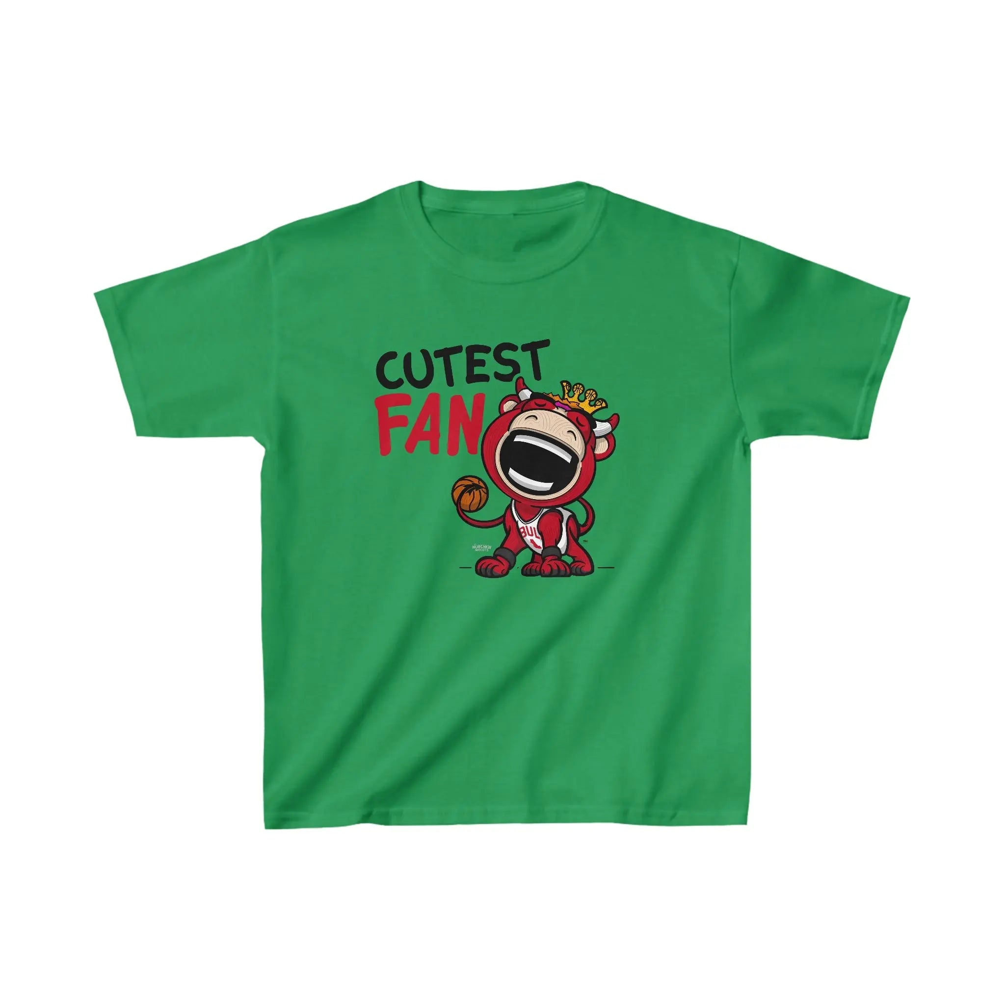 Kids Heavy Cotton™ Tee - Cutest Fan - Lil' Benny CHI Basketball Printify