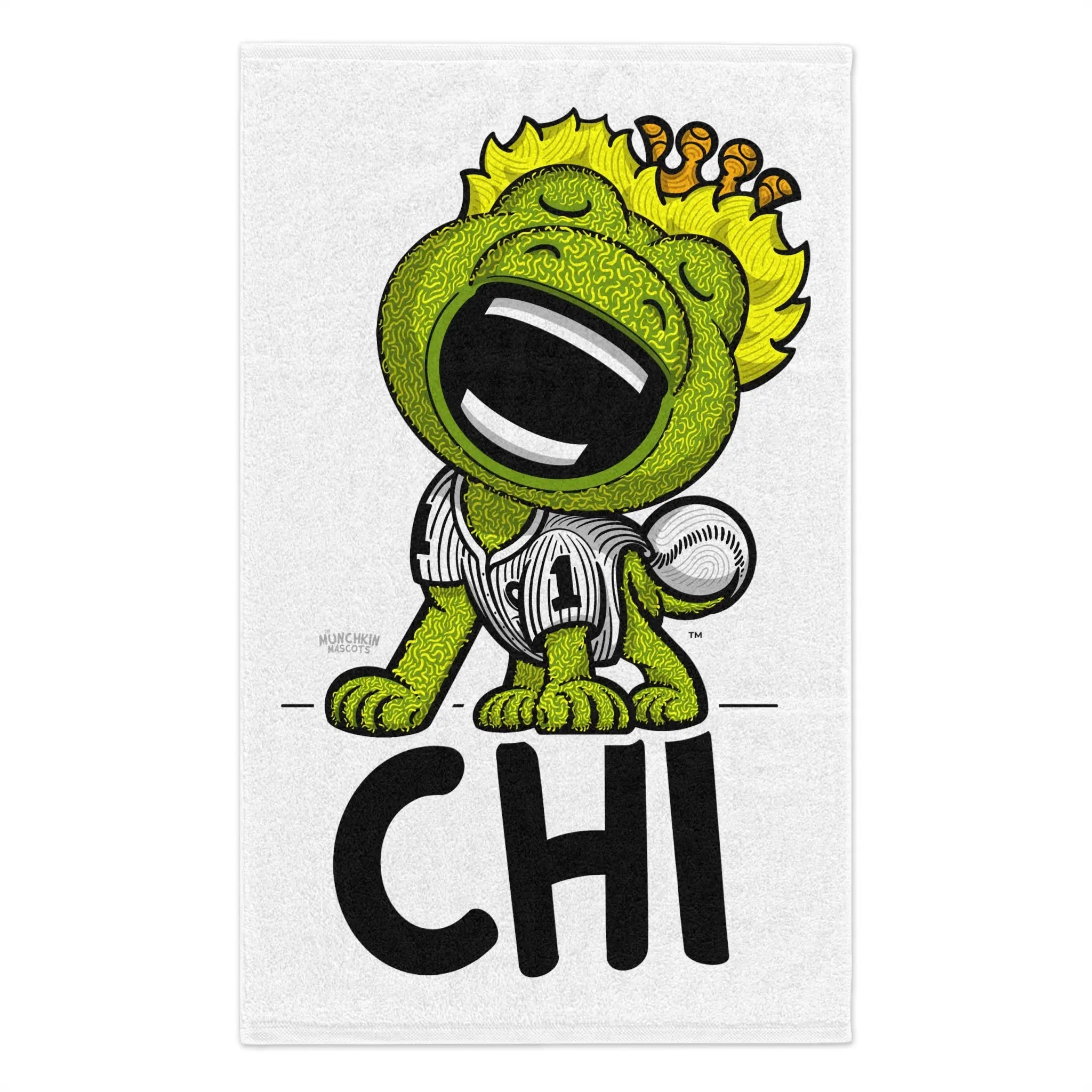 Rally Towel, 11x18 - CHI - Lil' Southpaw CHI Baseball Printify