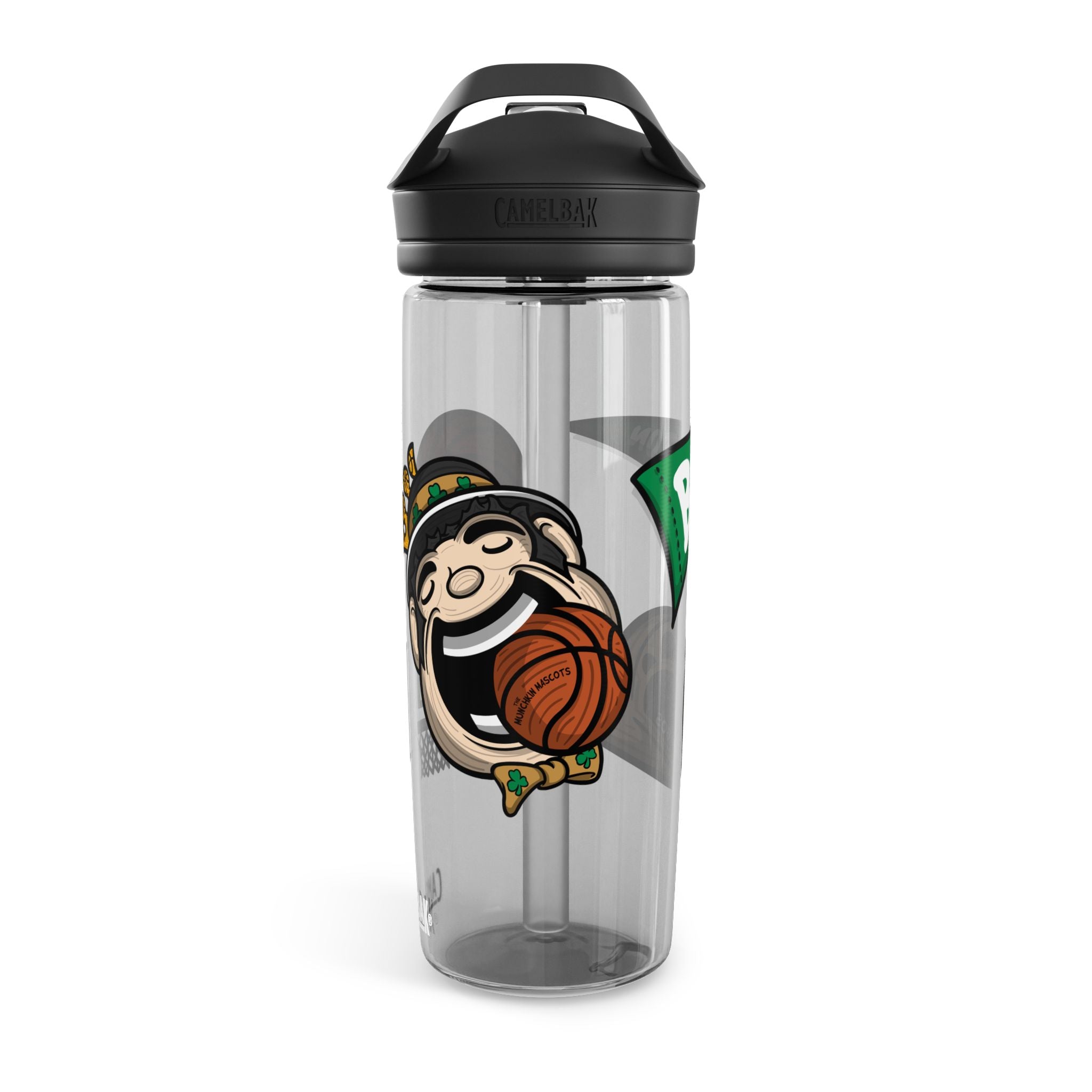 Boston Basketball CamelBak Eddy® Lil' Lucky Water Bottle, 20oz\25oz | Hand-Drawn Art | Gifts for Kids