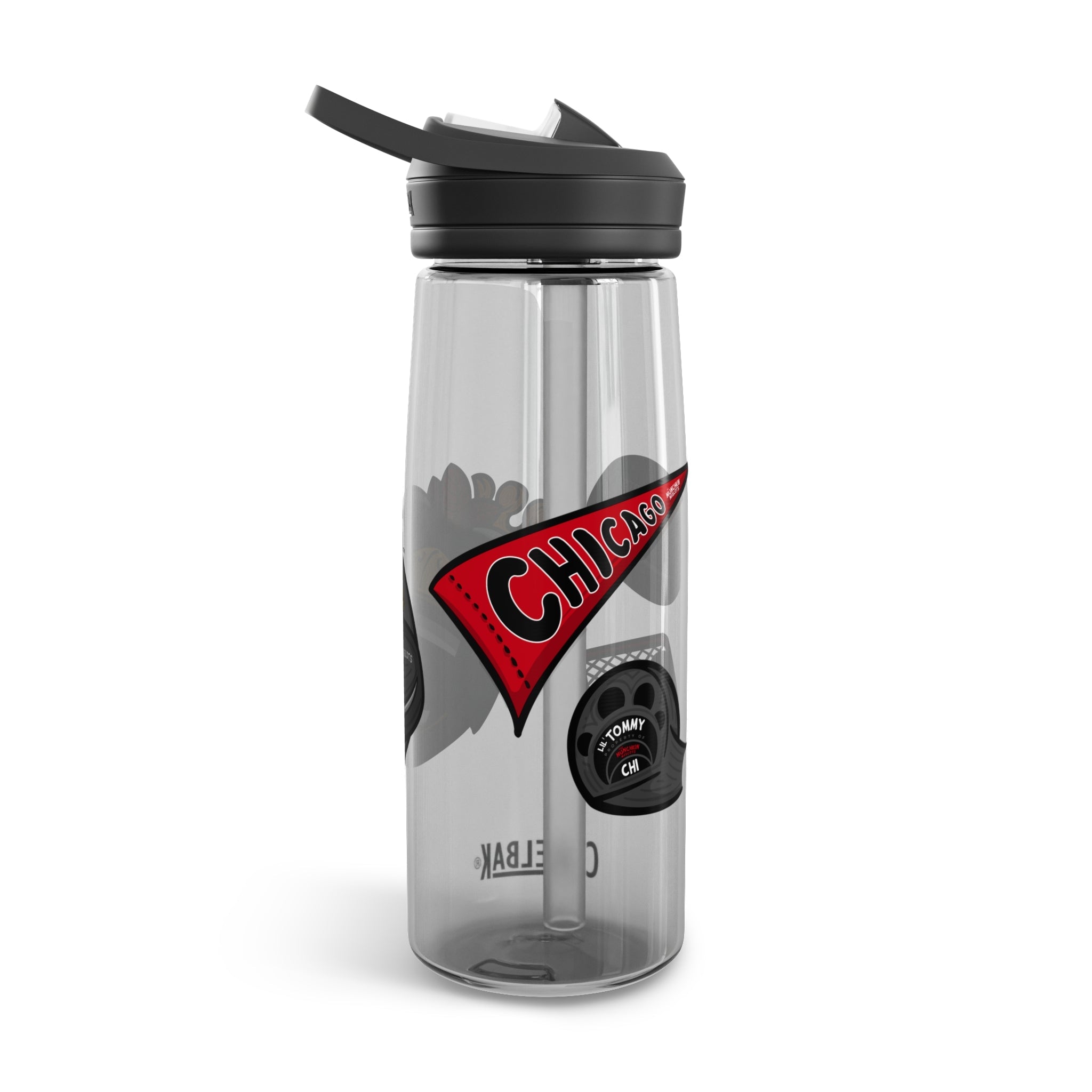 CamelBak Eddy® Water Bottle, 20oz\25oz - Lil' Tommy CHI Hockey Printify