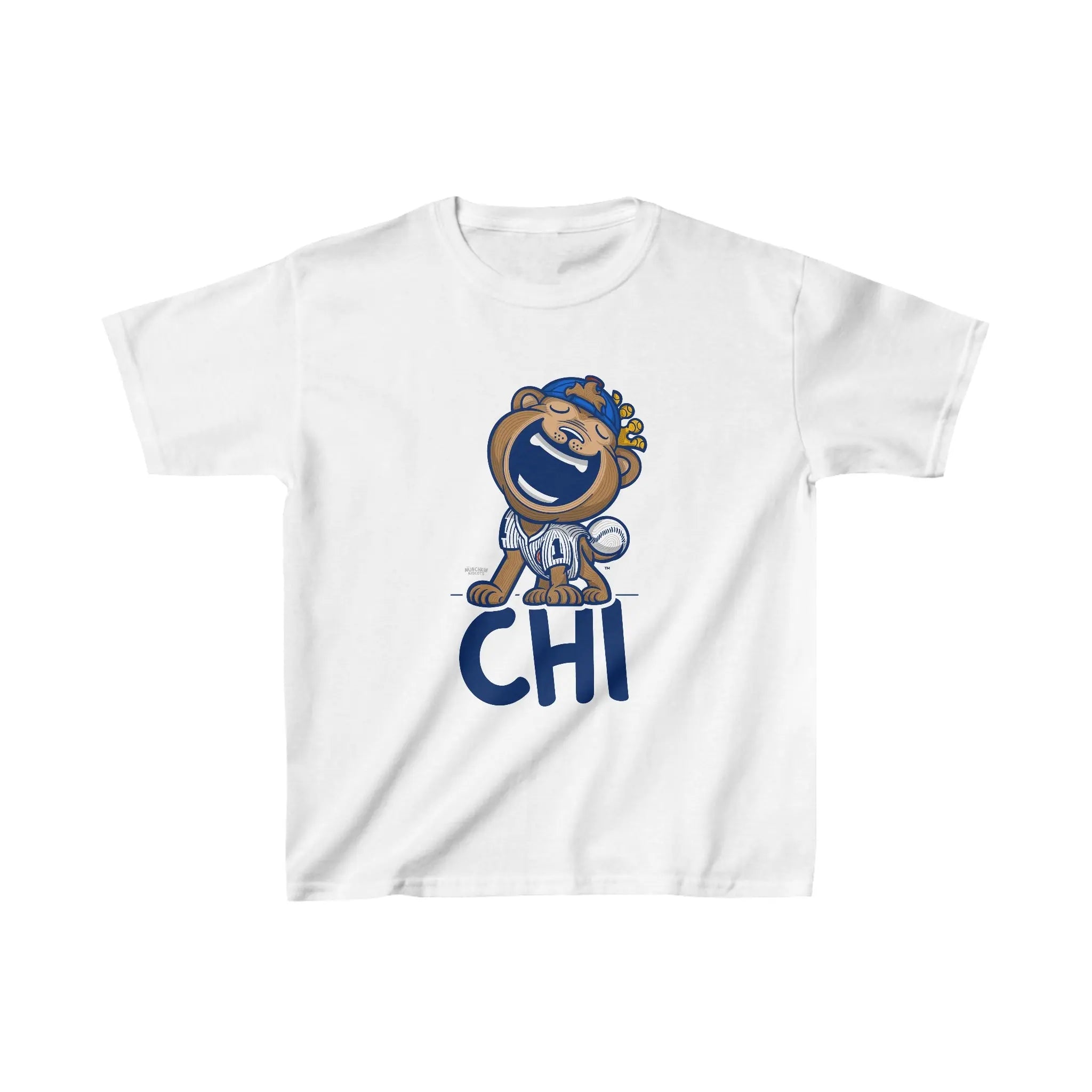 Kids Heavy Cotton™ Tee - CHI - Lil' Clark CHI Baseball Printify