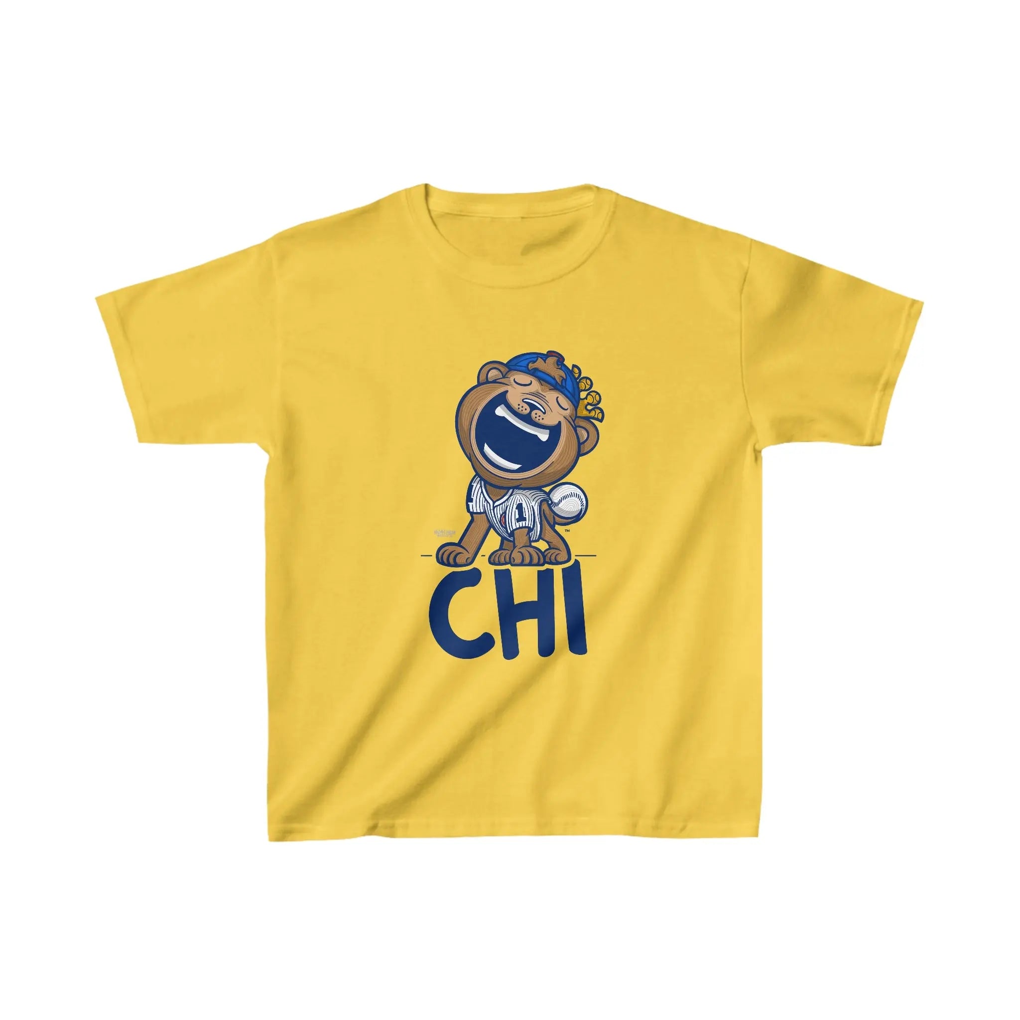 Kids Heavy Cotton™ Tee - CHI - Lil' Clark CHI Baseball Printify