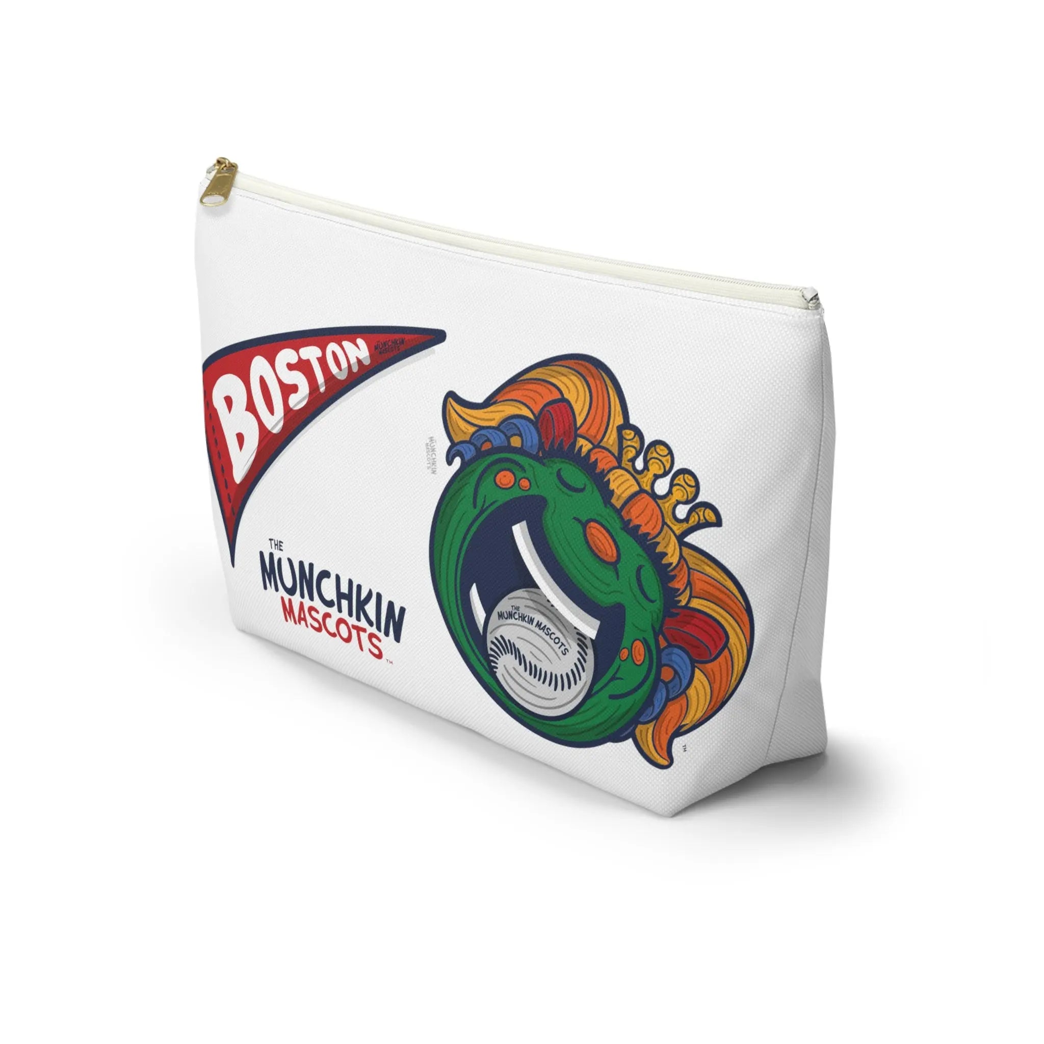 Accessory Pouch w T-bottom - Pattern - Lil' Miss Tessie BOS Baseball Printify