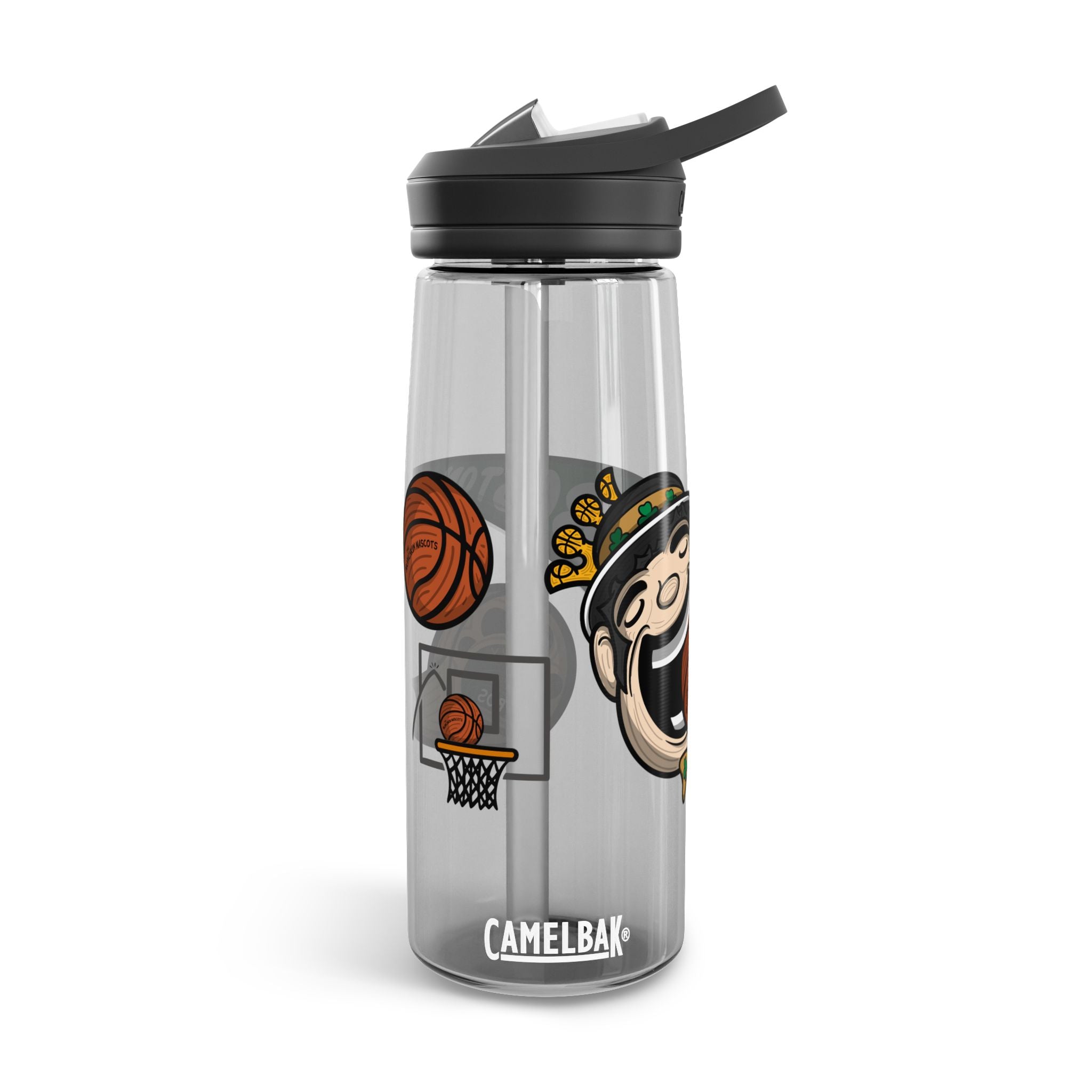 Boston Basketball CamelBak Eddy® Lil' Lucky Water Bottle, 20oz\25oz | Hand-Drawn Art | Gifts for Kids