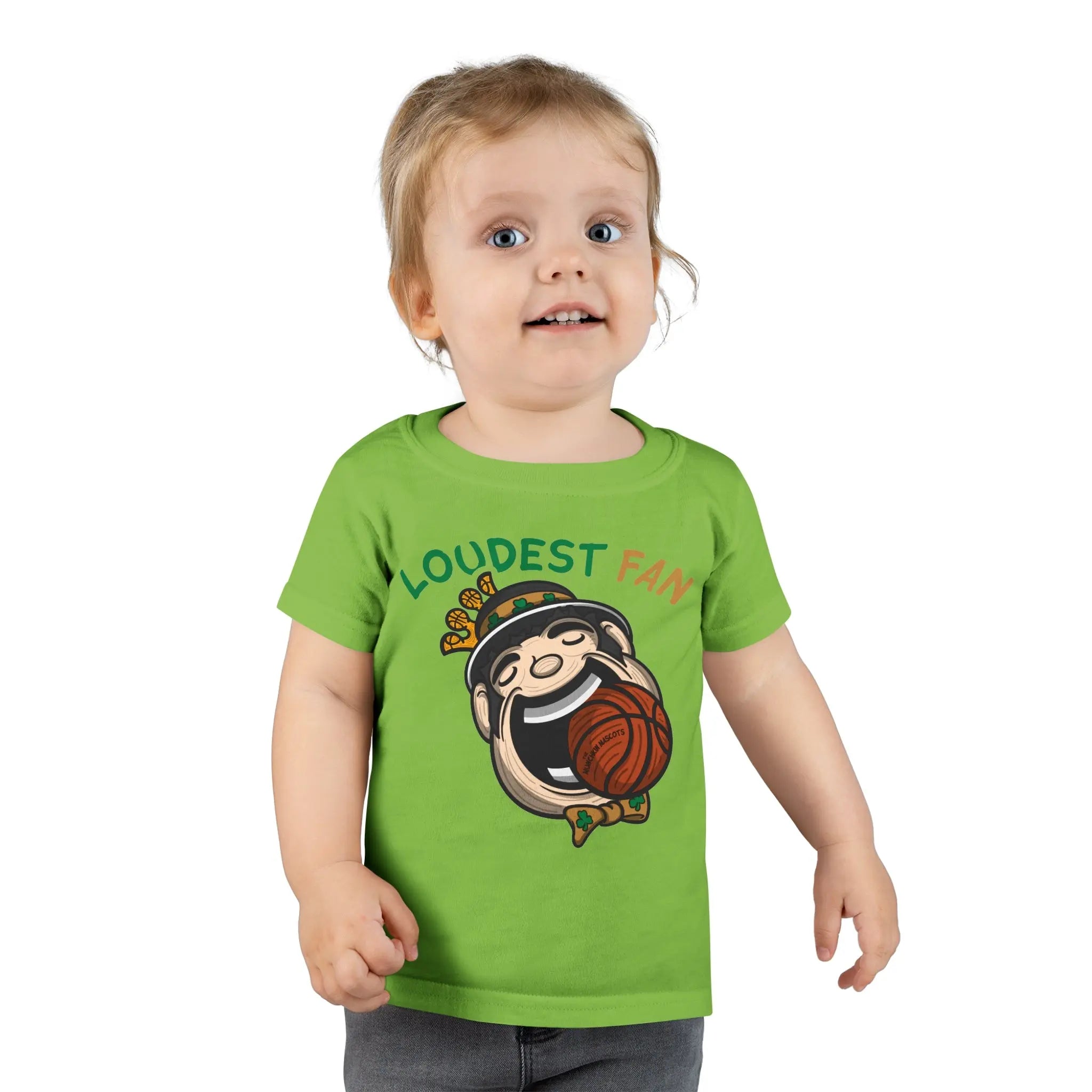 Toddler T-shirt - Loudest Fan - Lil' Lucky BOS Basketball Printify