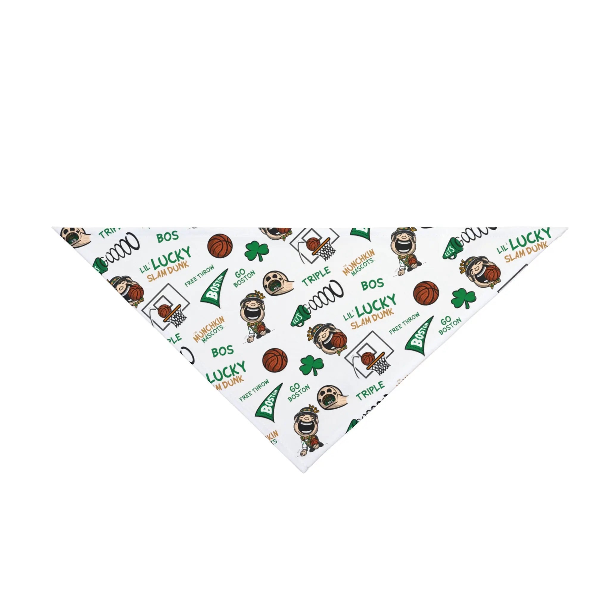 Pet Bandana - Pattern - Lil' Lucky BOS Basketball Printify