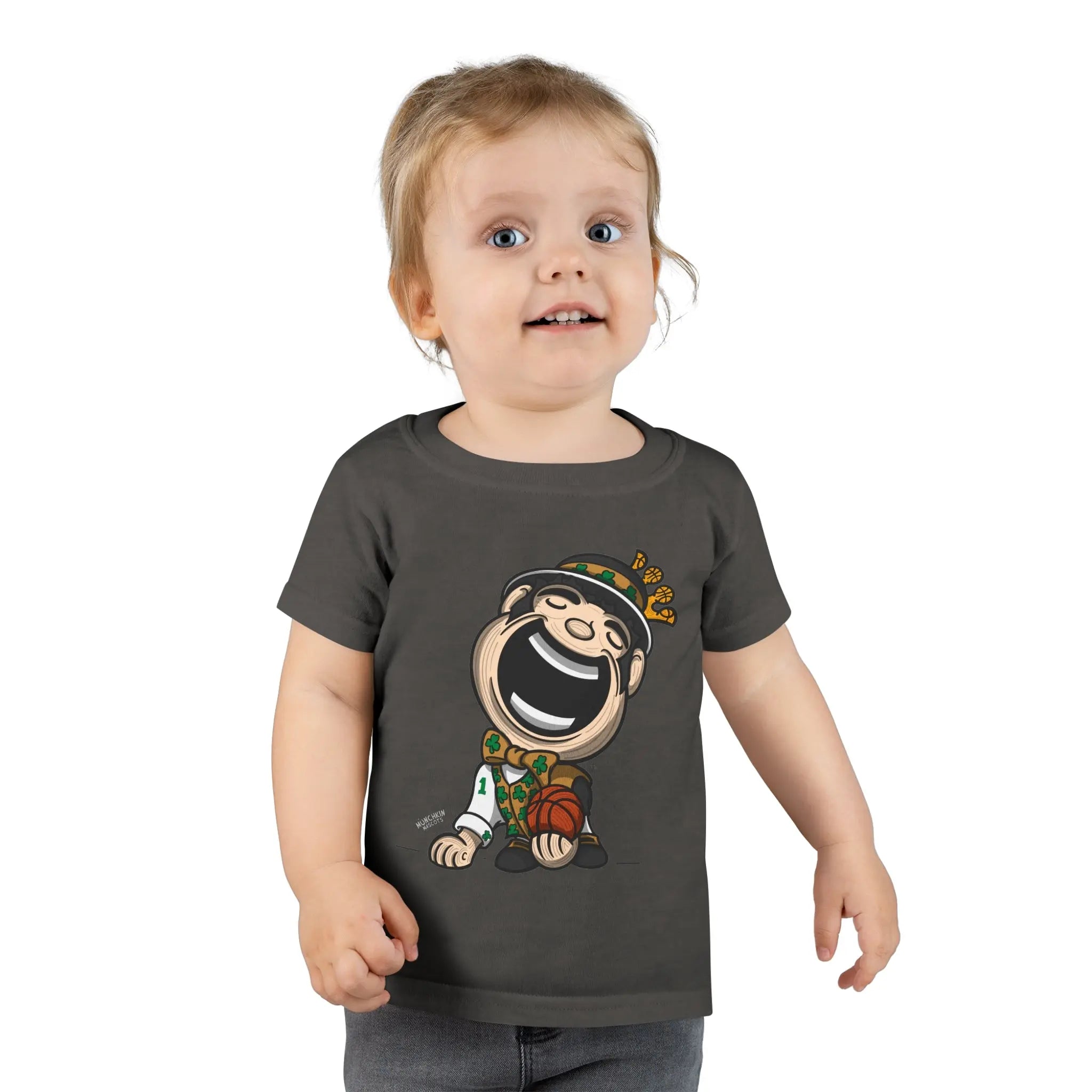 Toddler T-shirt - Gold Vest - Lil' Lucky BOS Basketball Printify