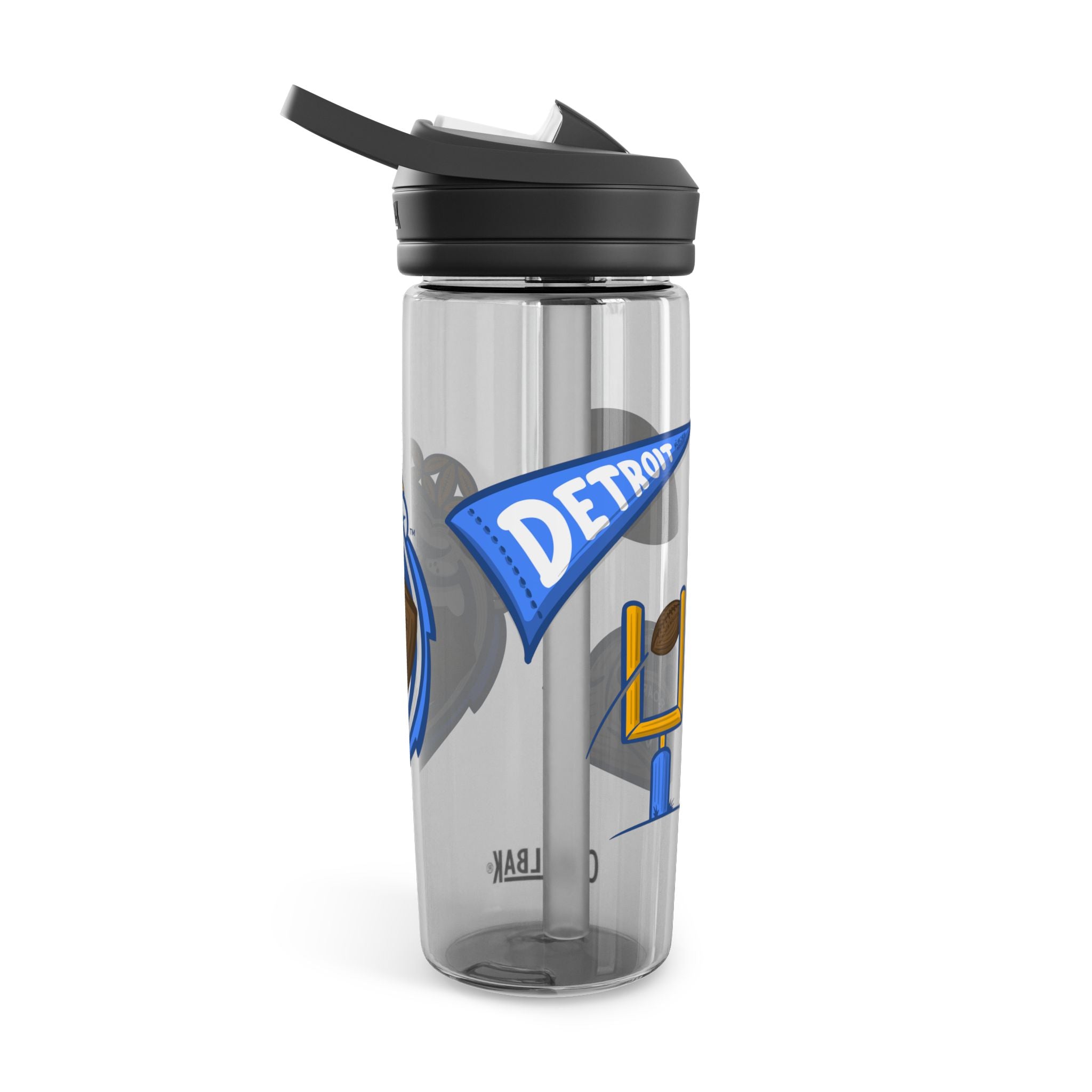 Detroit Football CamelBak Eddy® Lil' Miss Roary Water Bottle, 20oz\25oz | Hand-Drawn Art | Gifts for Kids