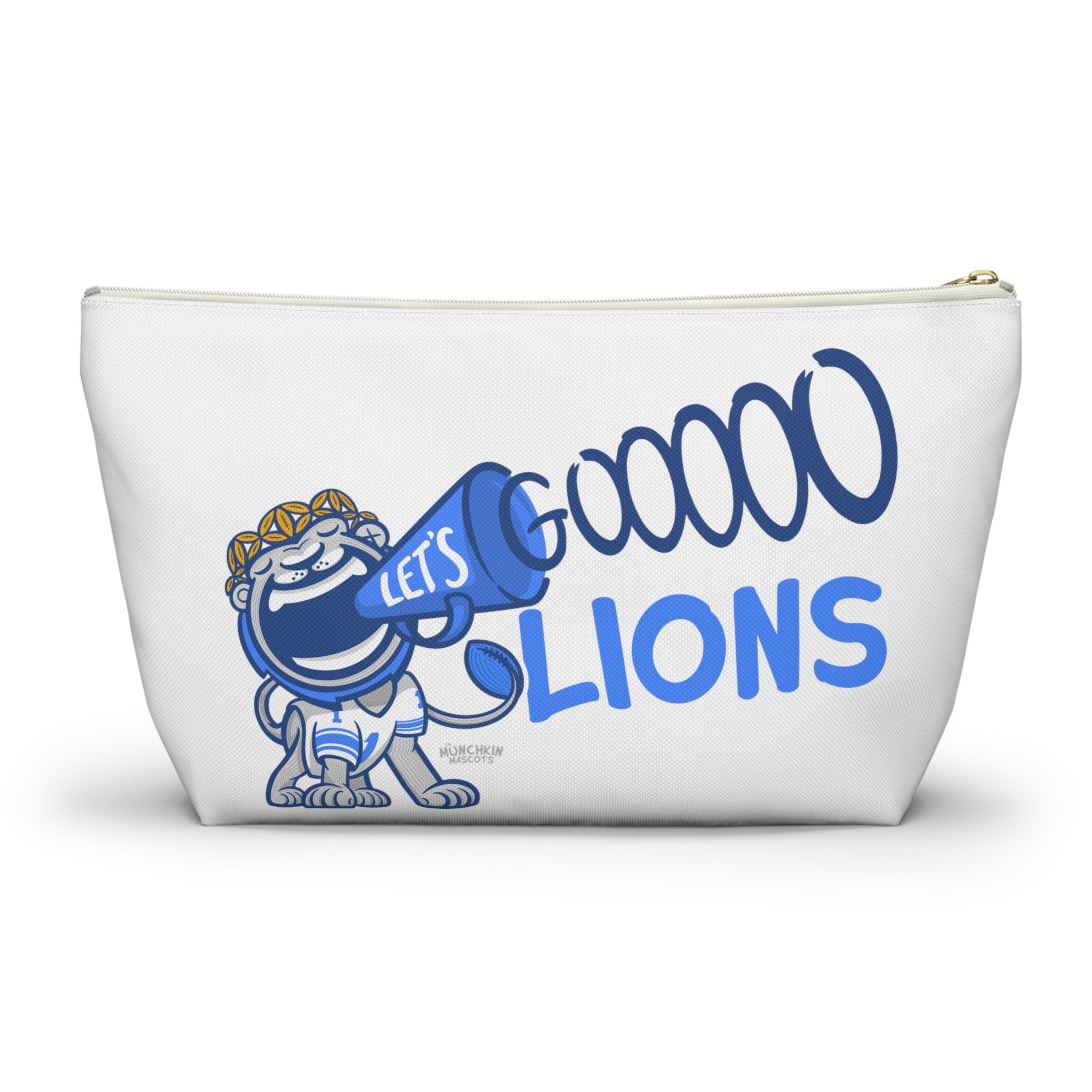 Accessory Pouch w T-bottom - Pattern - Lil' Miss Roary DET Football Printify