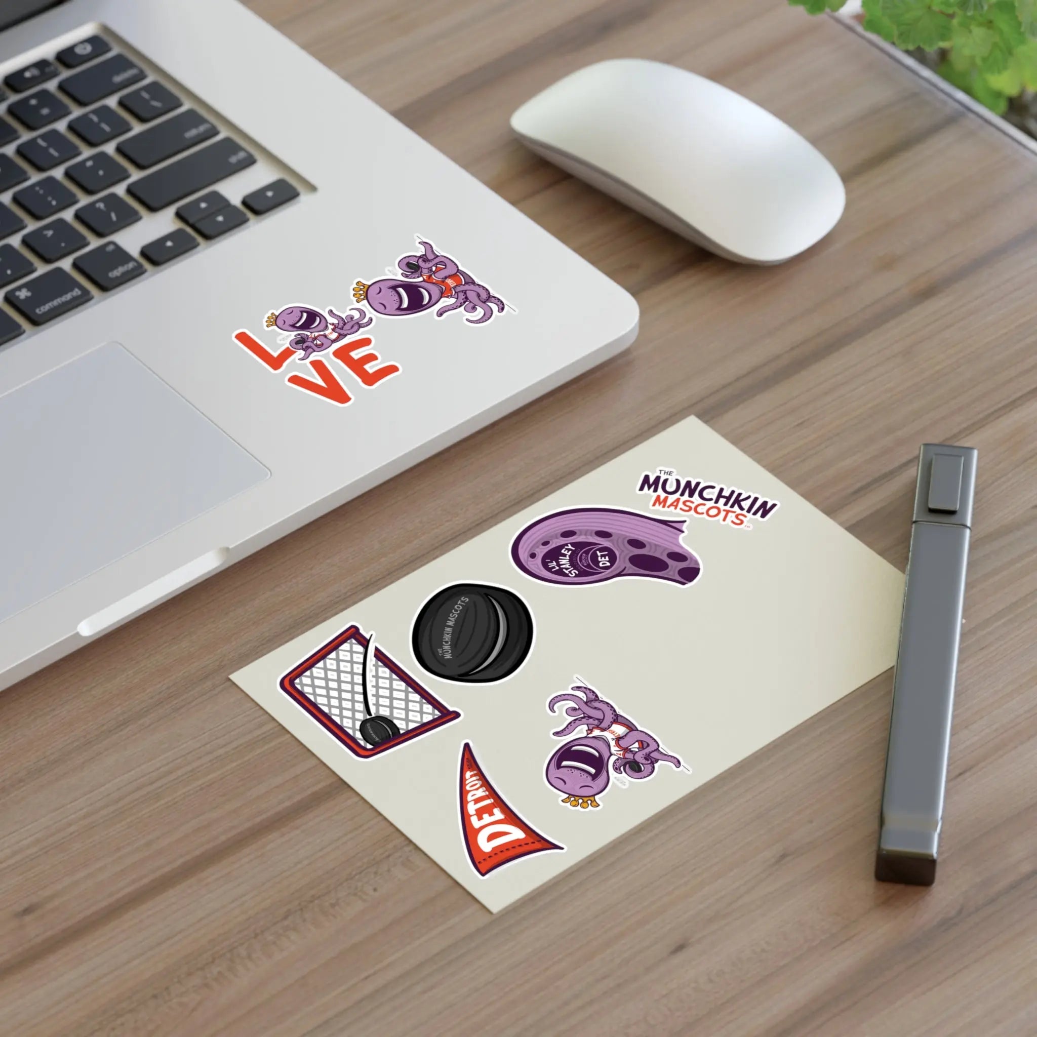 Sticker Sheets - Lil' Stanley DET Hockey Printify